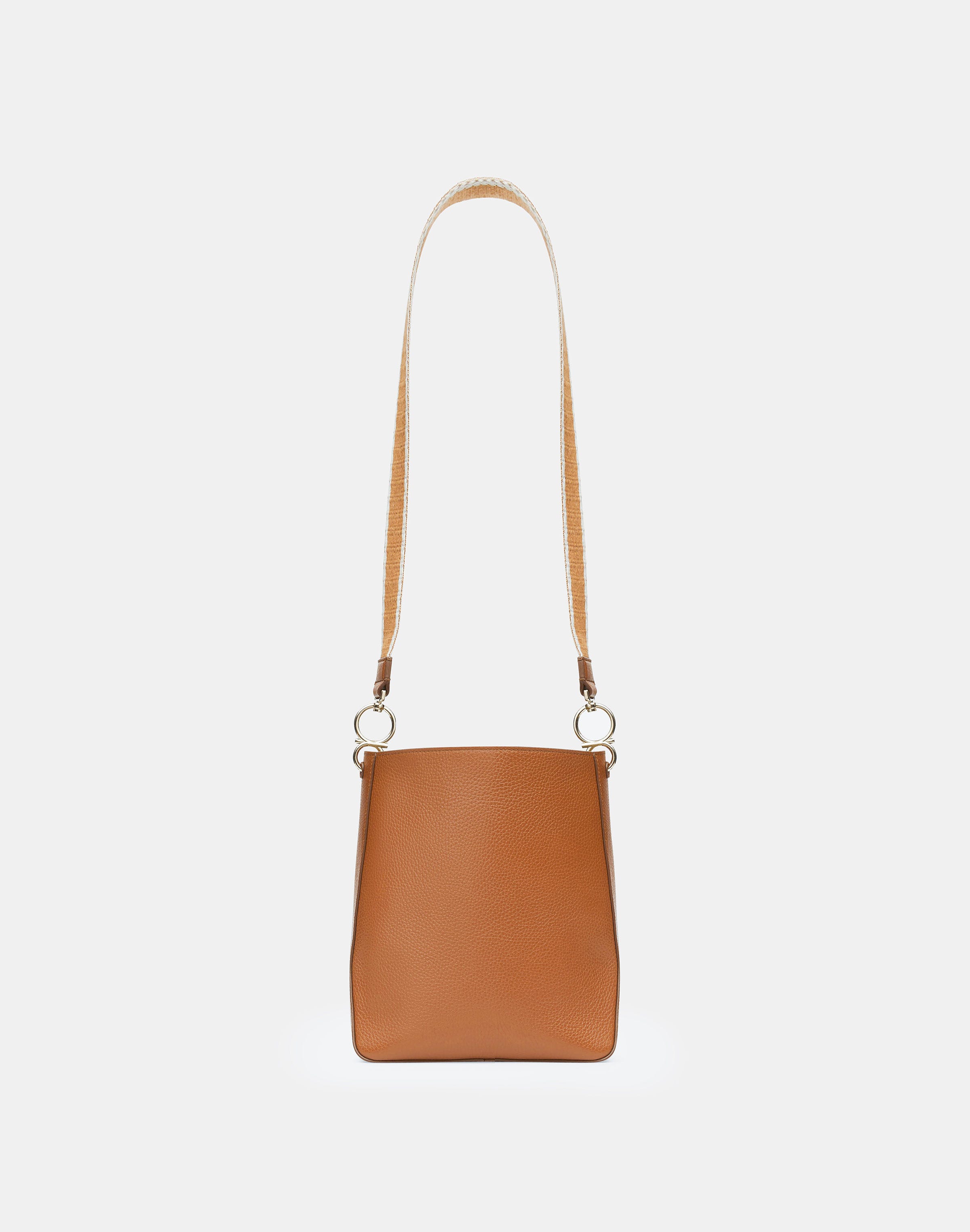 Grained Calfskin Leather 8 Knot Hobo—Small