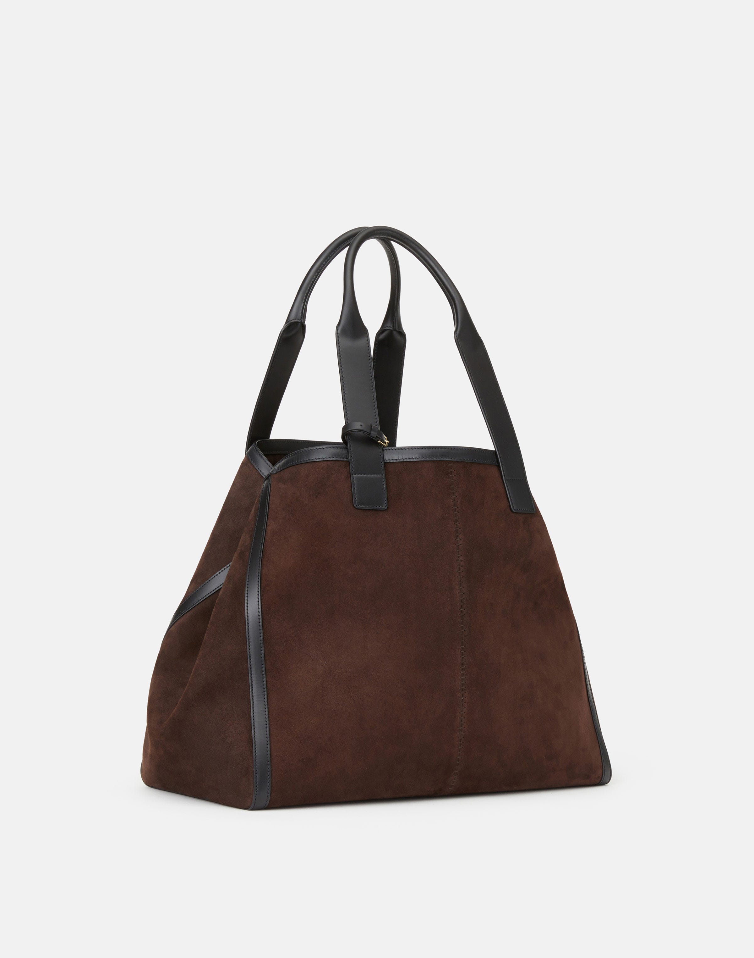 Suede & Leather L Tote
