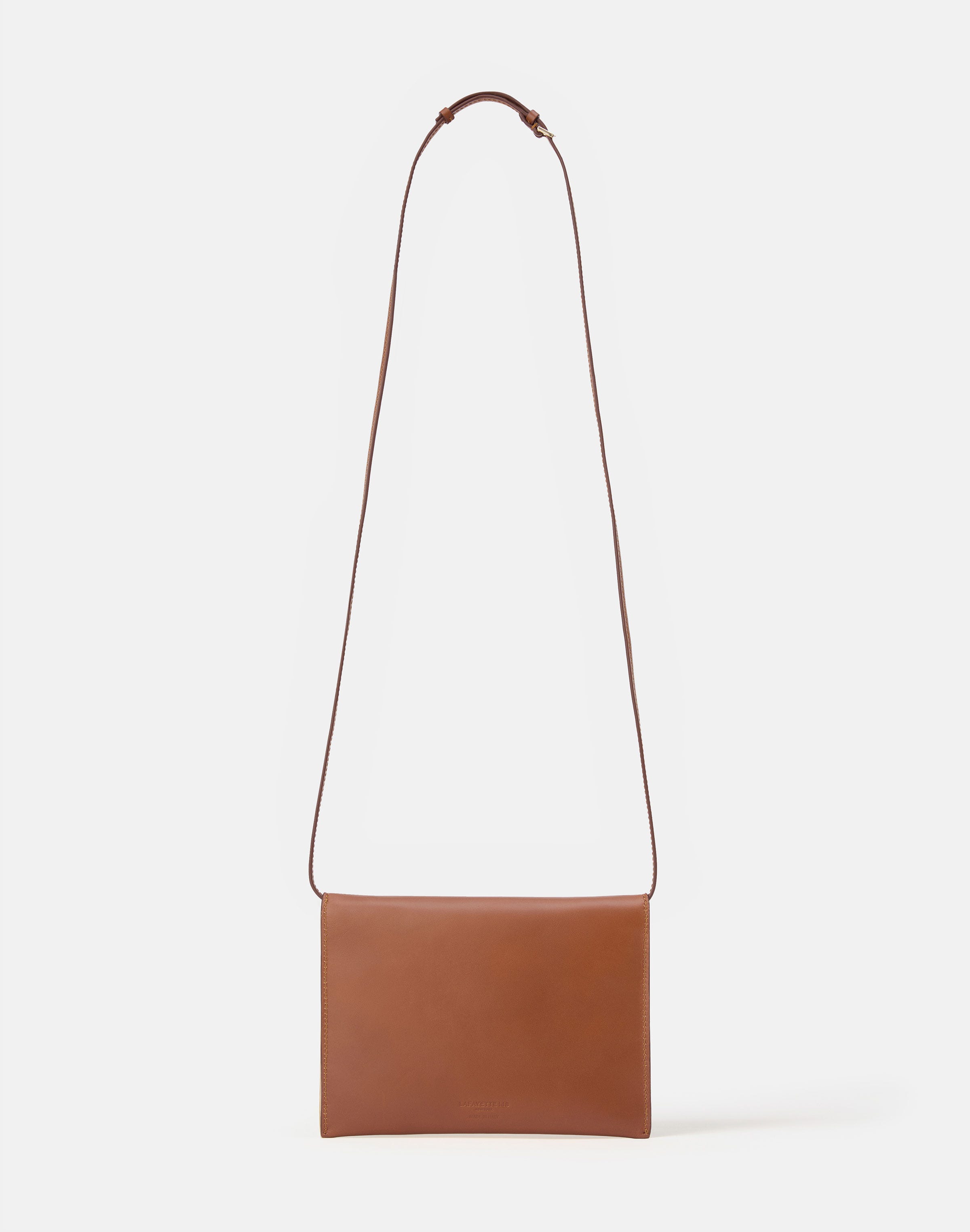 Vachetta Leather Envelope Clutch