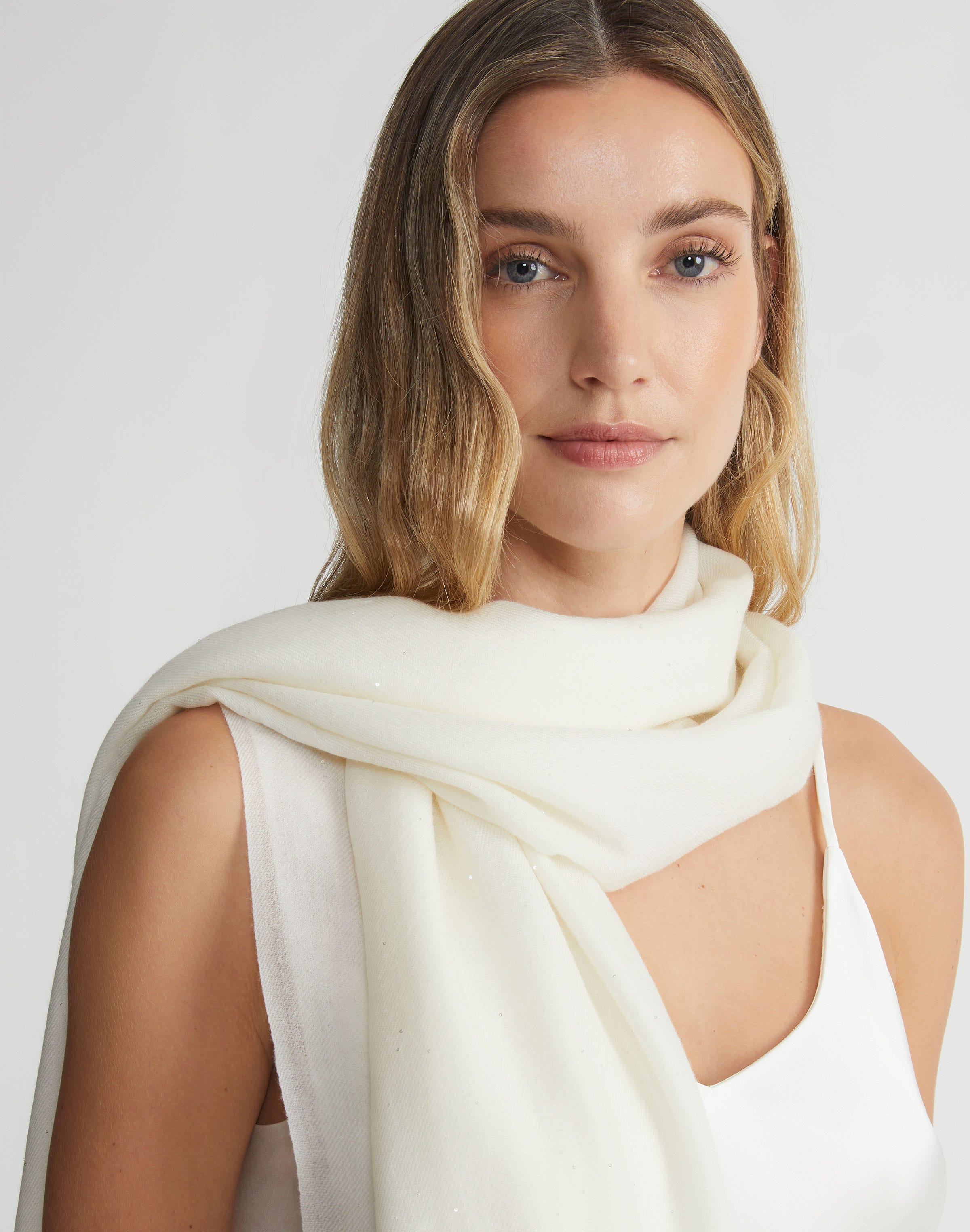 Sequin Wool Shawl