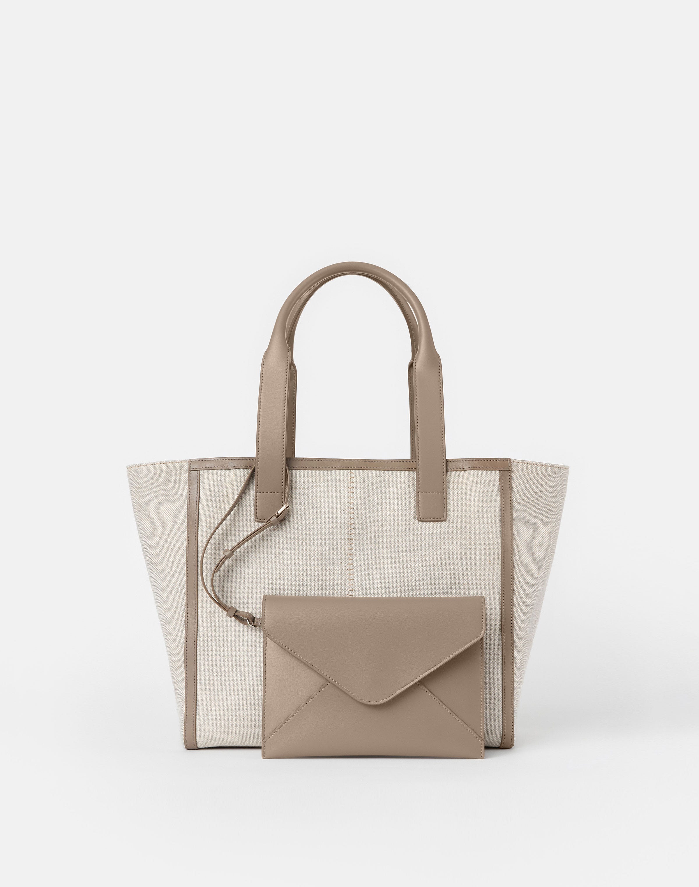 Linen-Hemp Canvas L Tote—Small