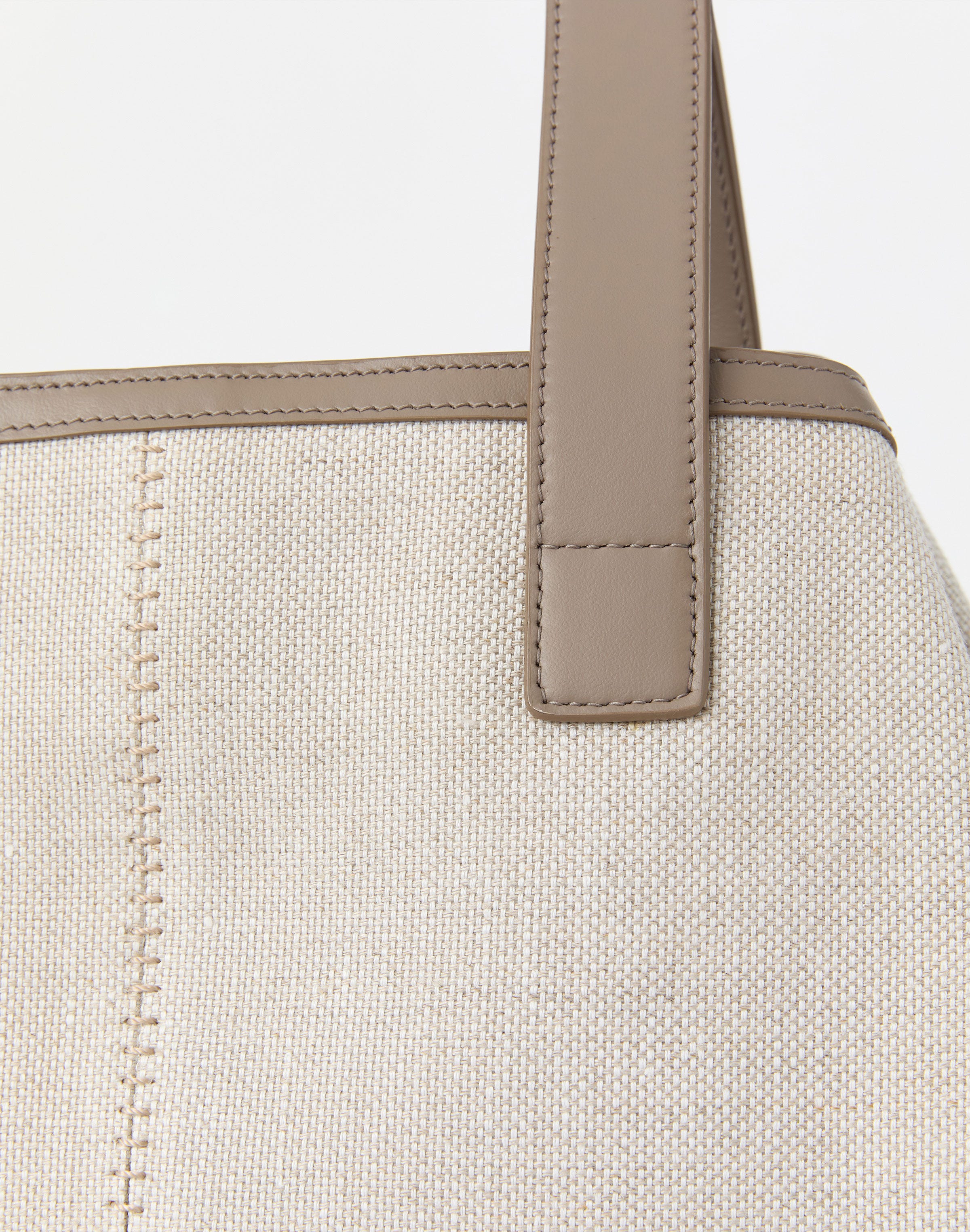 Linen-Hemp Canvas L Tote—Small