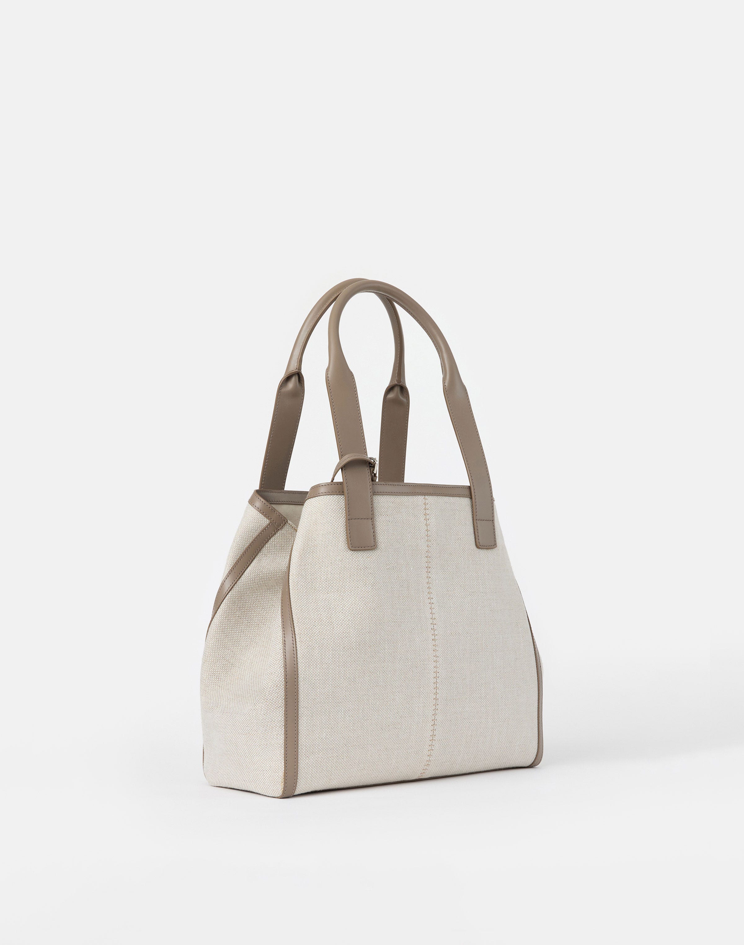 Linen-Hemp Canvas L Tote—Small