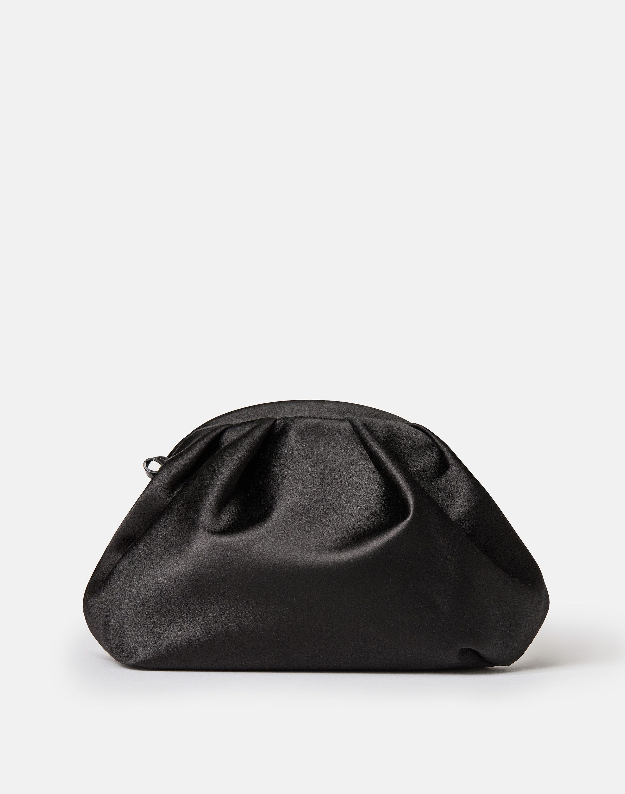 Satin Pochette & Embellished Strap