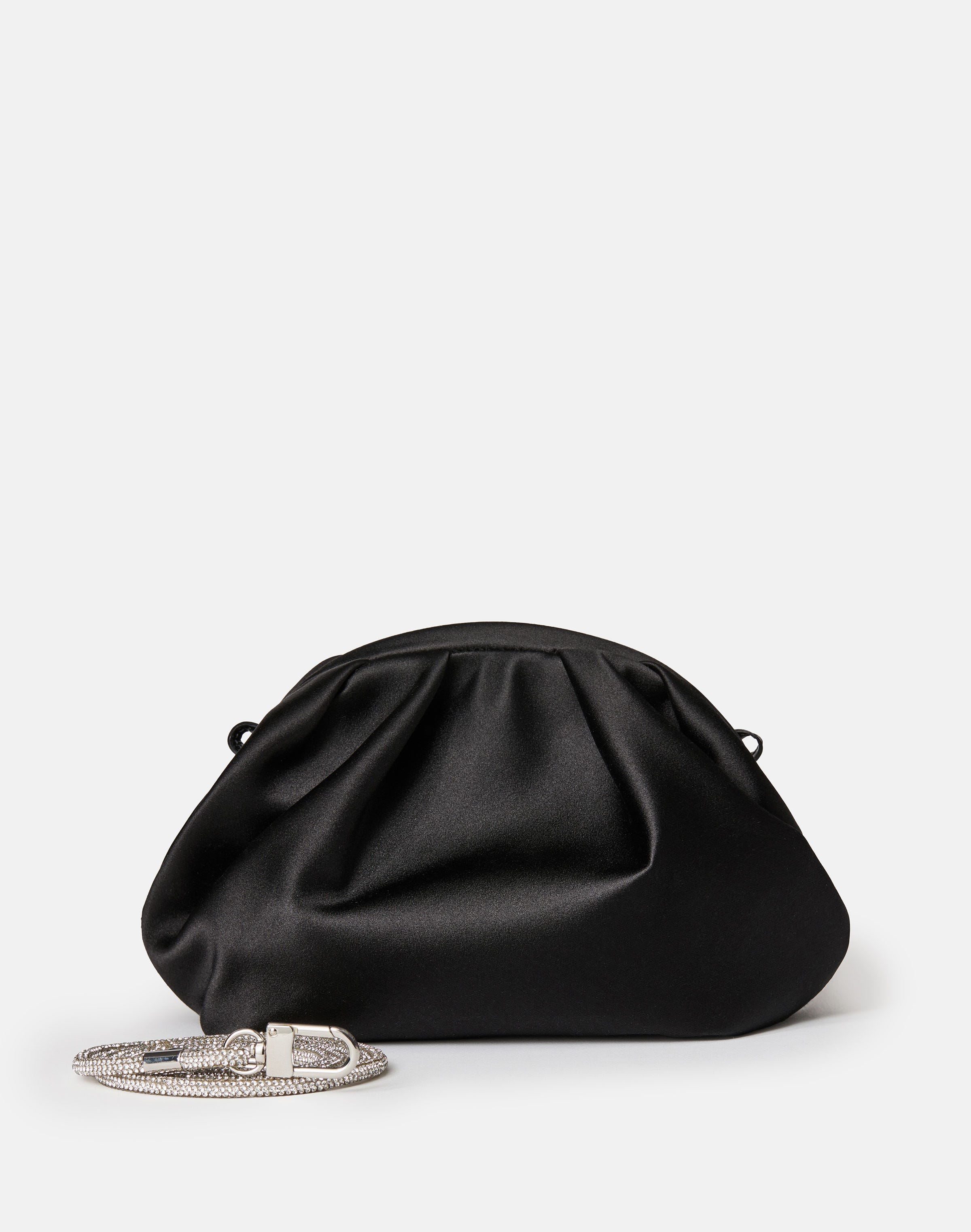 Satin Pochette & Embellished Strap