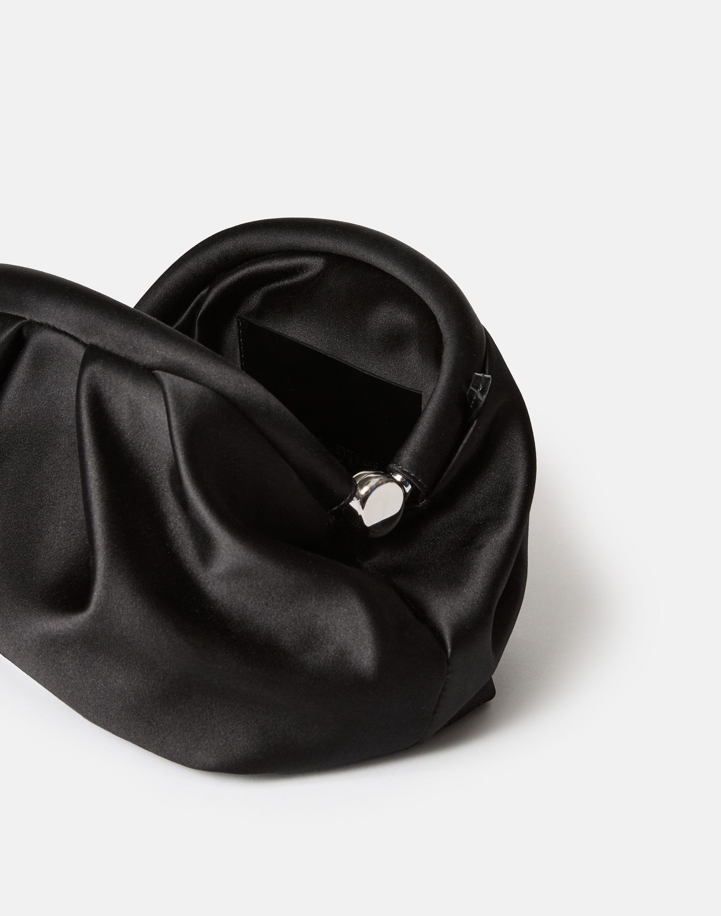Satin Pochette & Embellished Strap