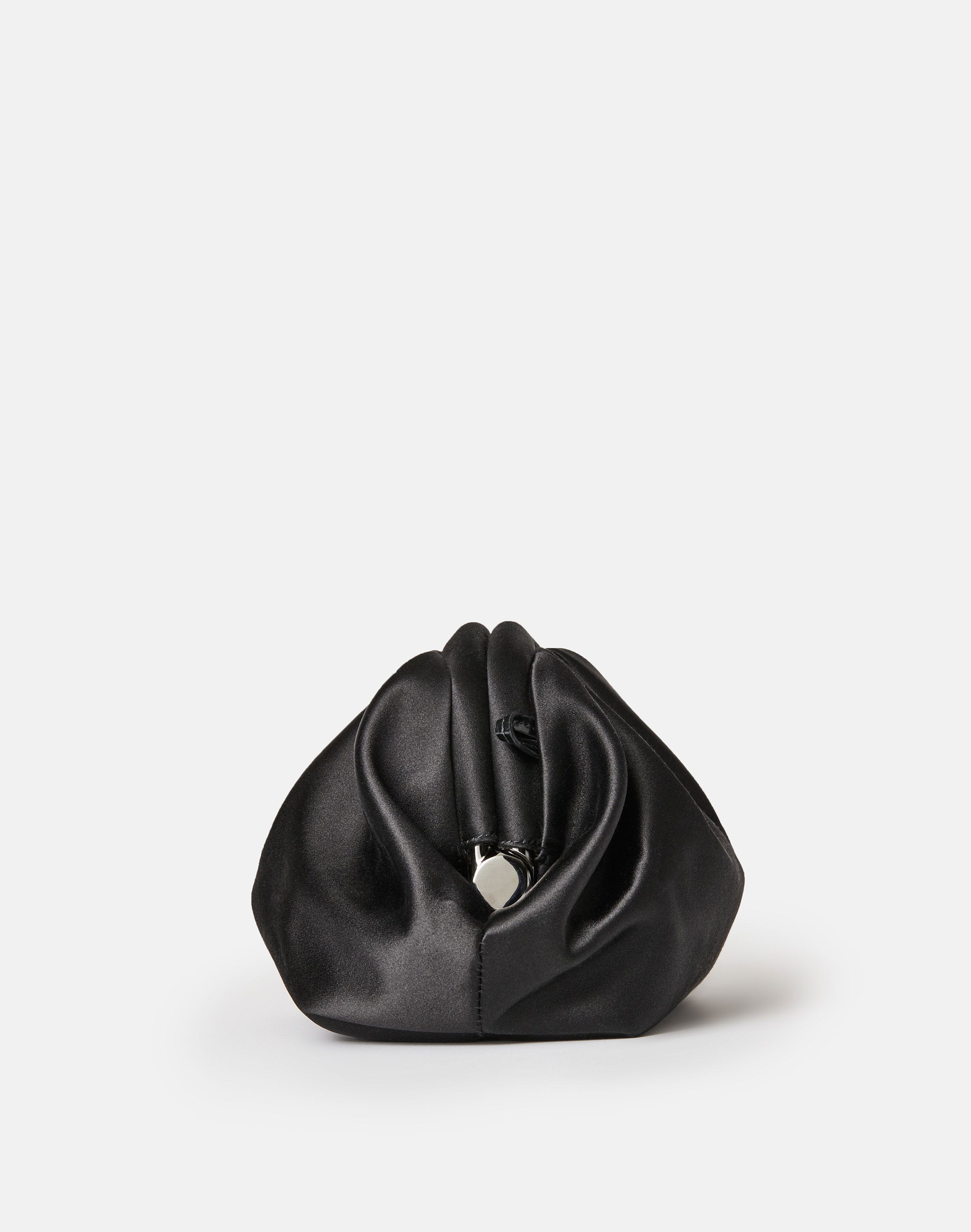 Satin Pochette & Embellished Strap