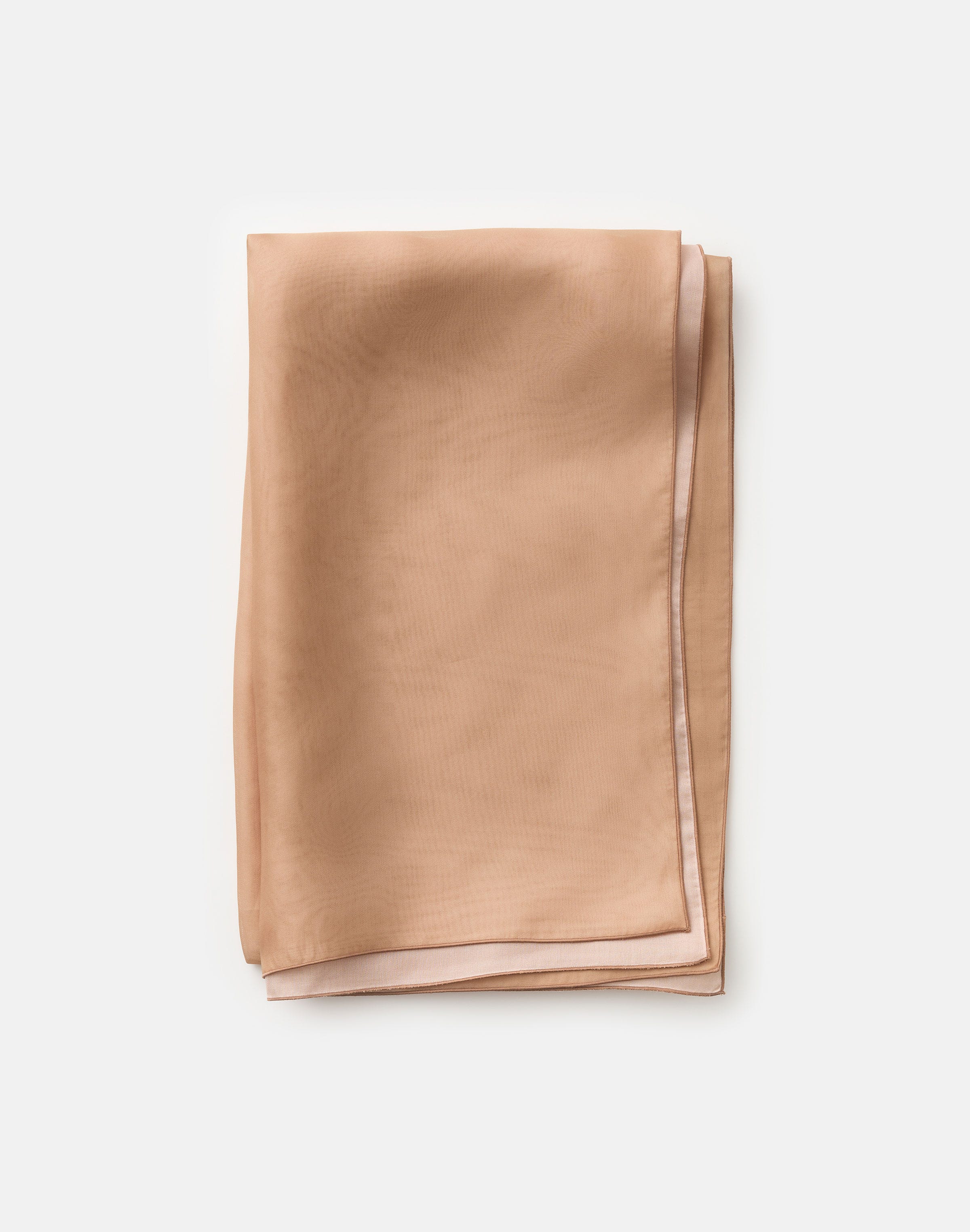 Two Tone Double Layer Silk Organza Stole