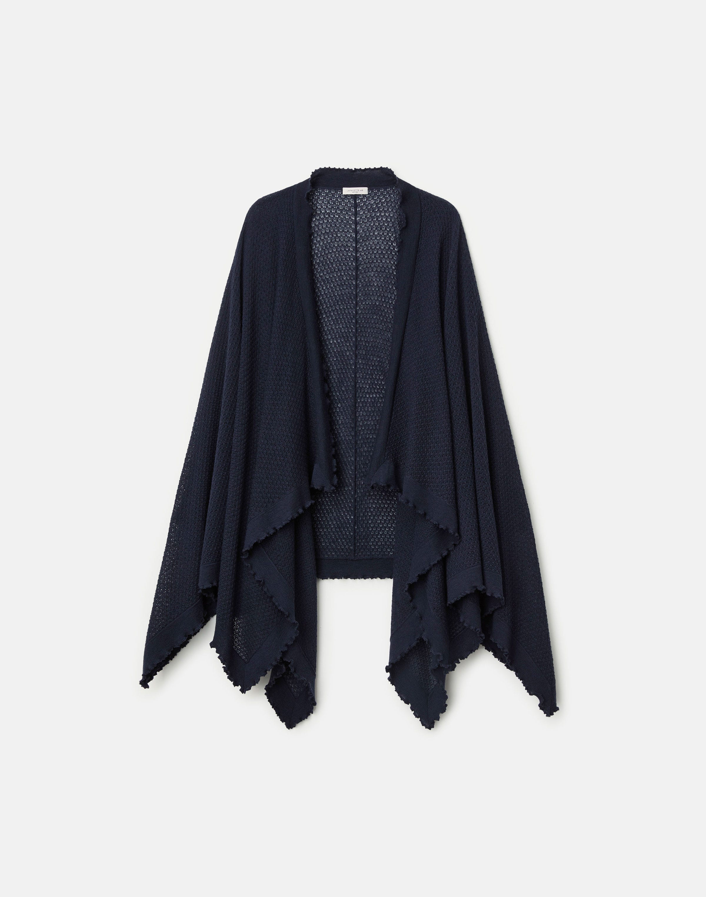 Fine Gauge Cashmere Pointelle Wrap