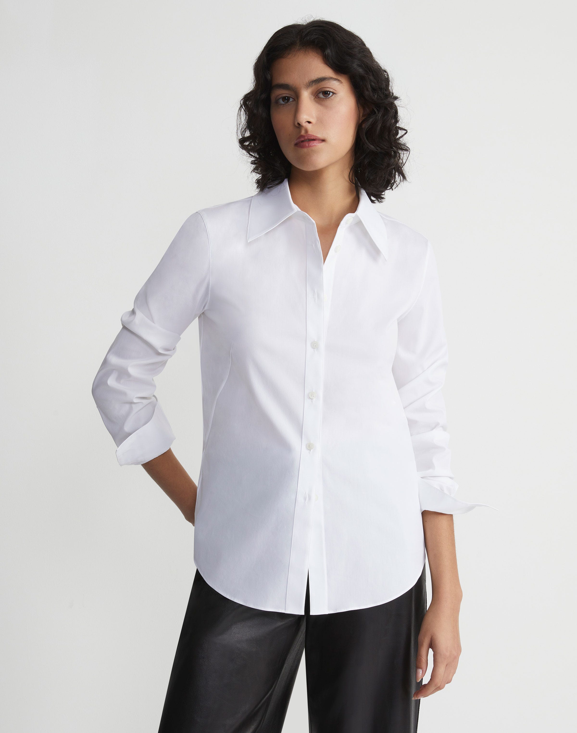 Stretch Cotton Slim Shirt