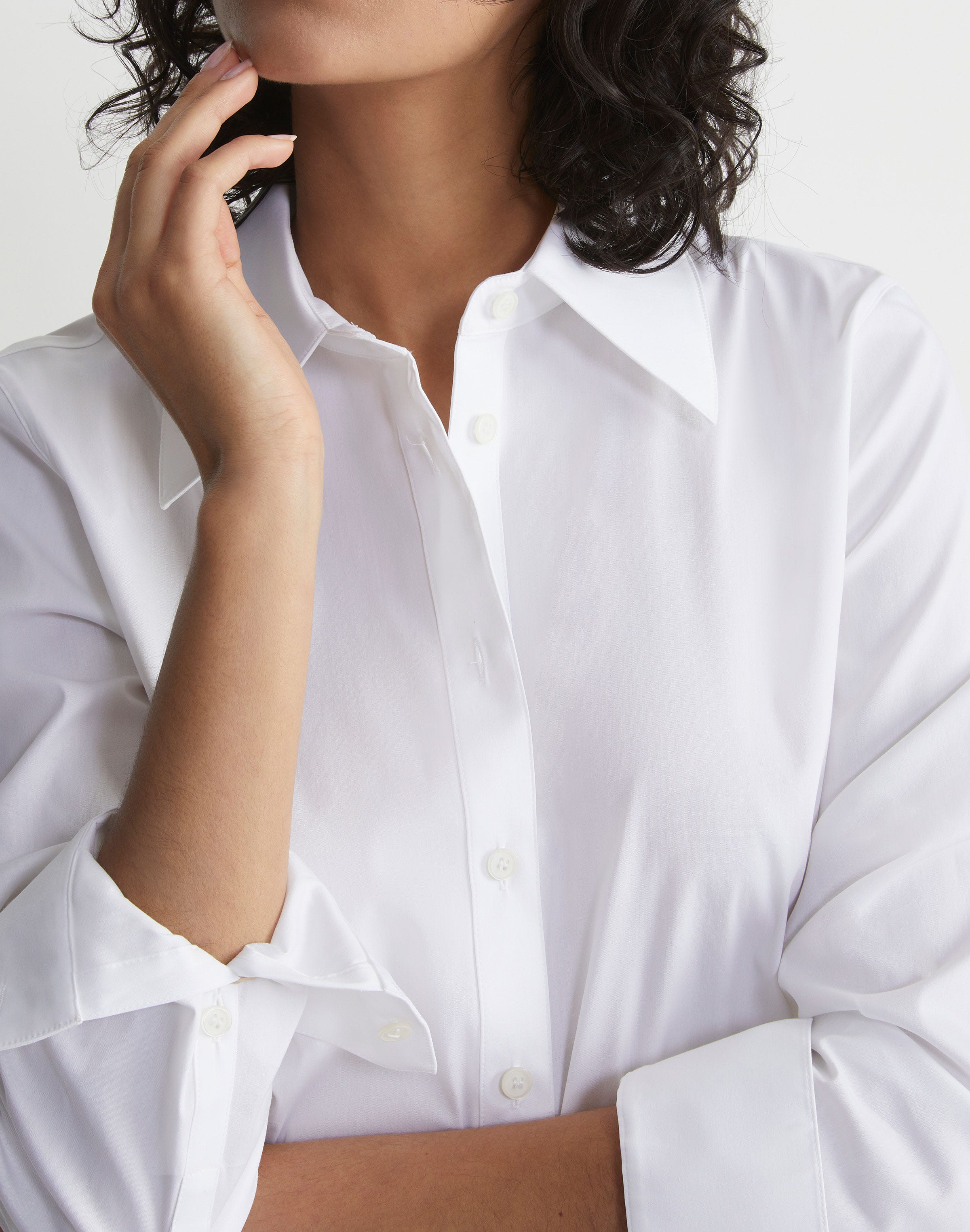 Stretch Cotton Slim Shirt