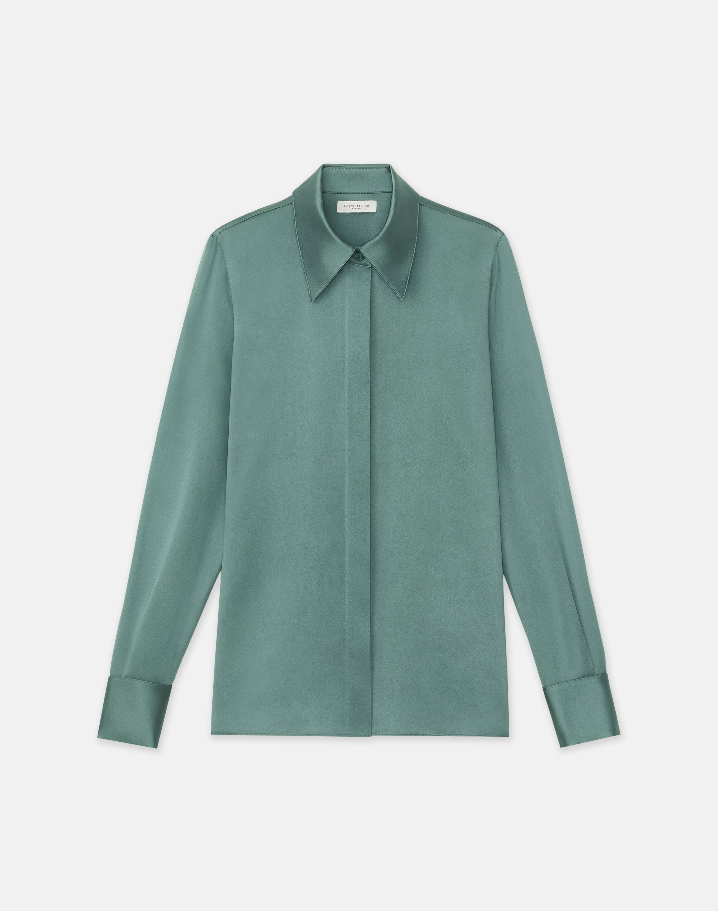 Silk Charmeuse French Cuff Blouse