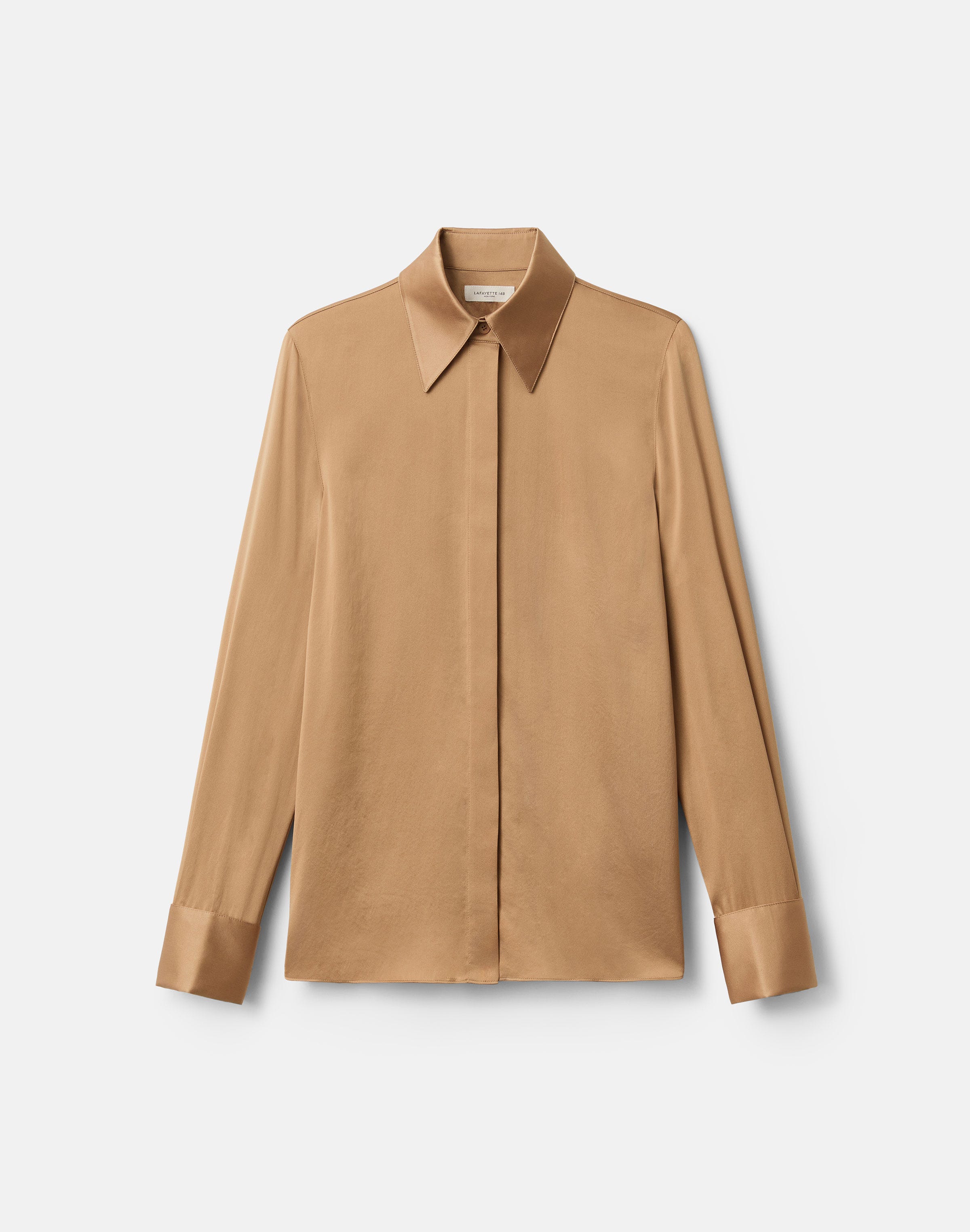 Silk Charmeuse French Cuff Blouse