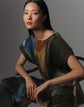 L148 X Save Venice Print Recycled Satin Plissé Blouse