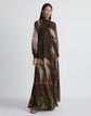 L148 X Save Venice Print Silk Georgette Hand-Smocked Blouse
