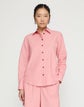 Petite Slubbed Cotton Button Down Shirt