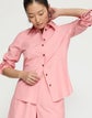 Petite Slubbed Cotton Button Down Shirt