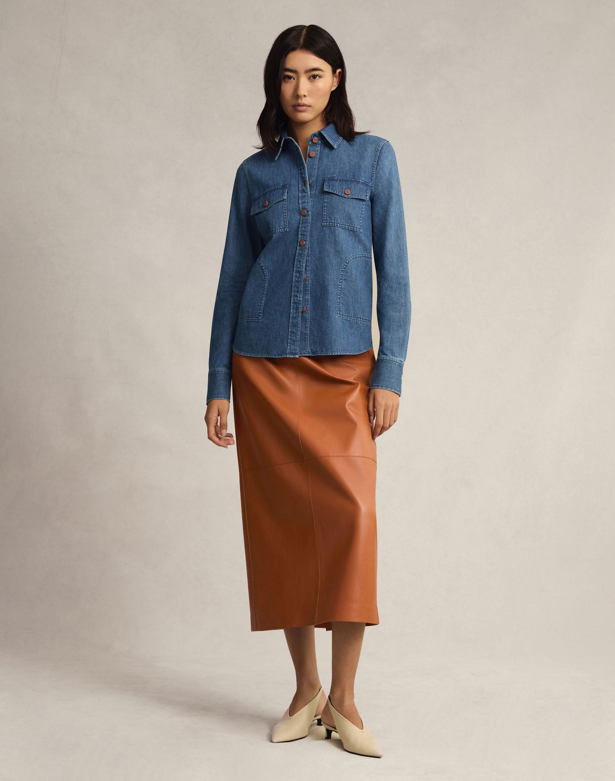 Chambray Patch Pocket Shirt