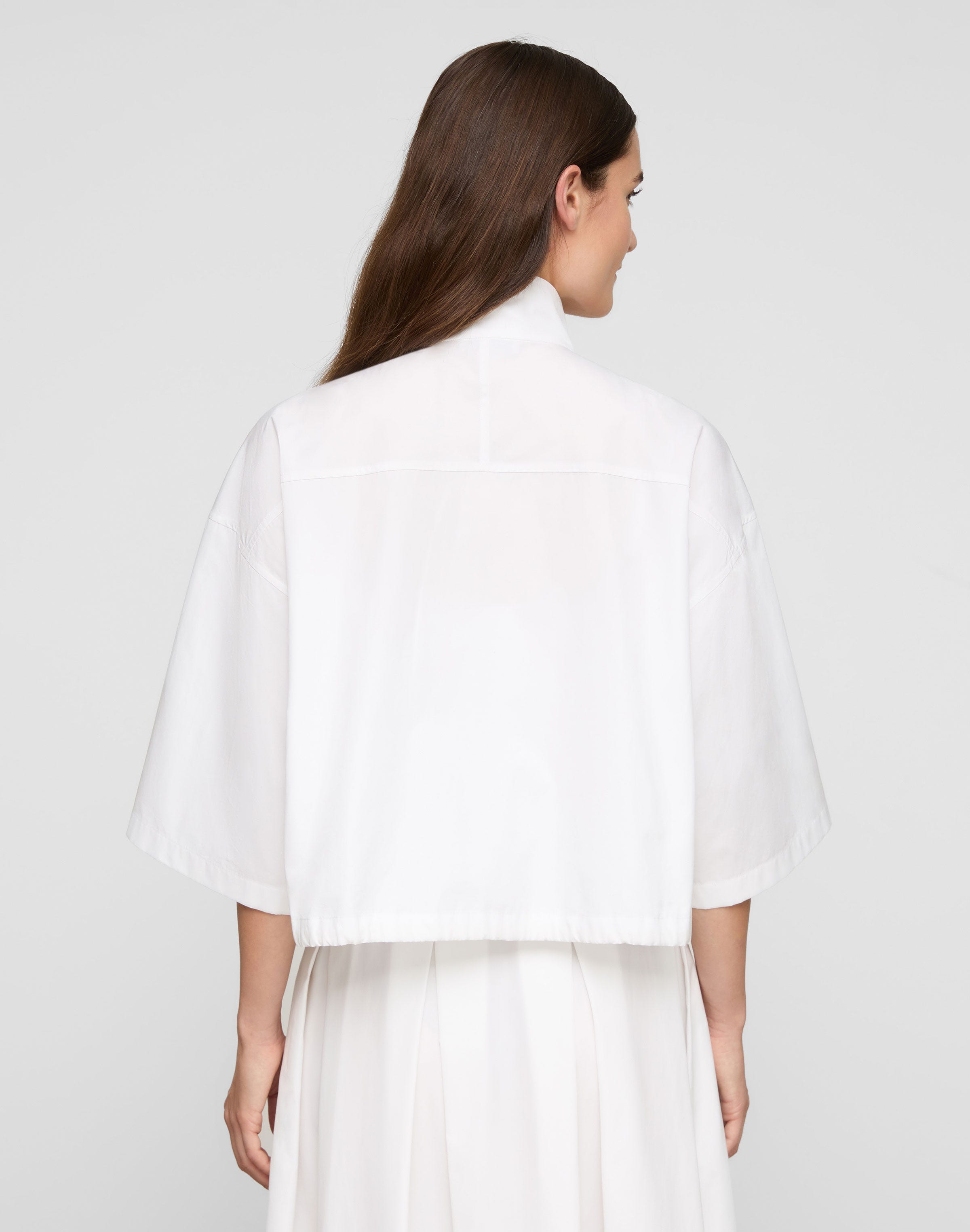 Organic Cotton Poplin Oversized Shirt Jacket