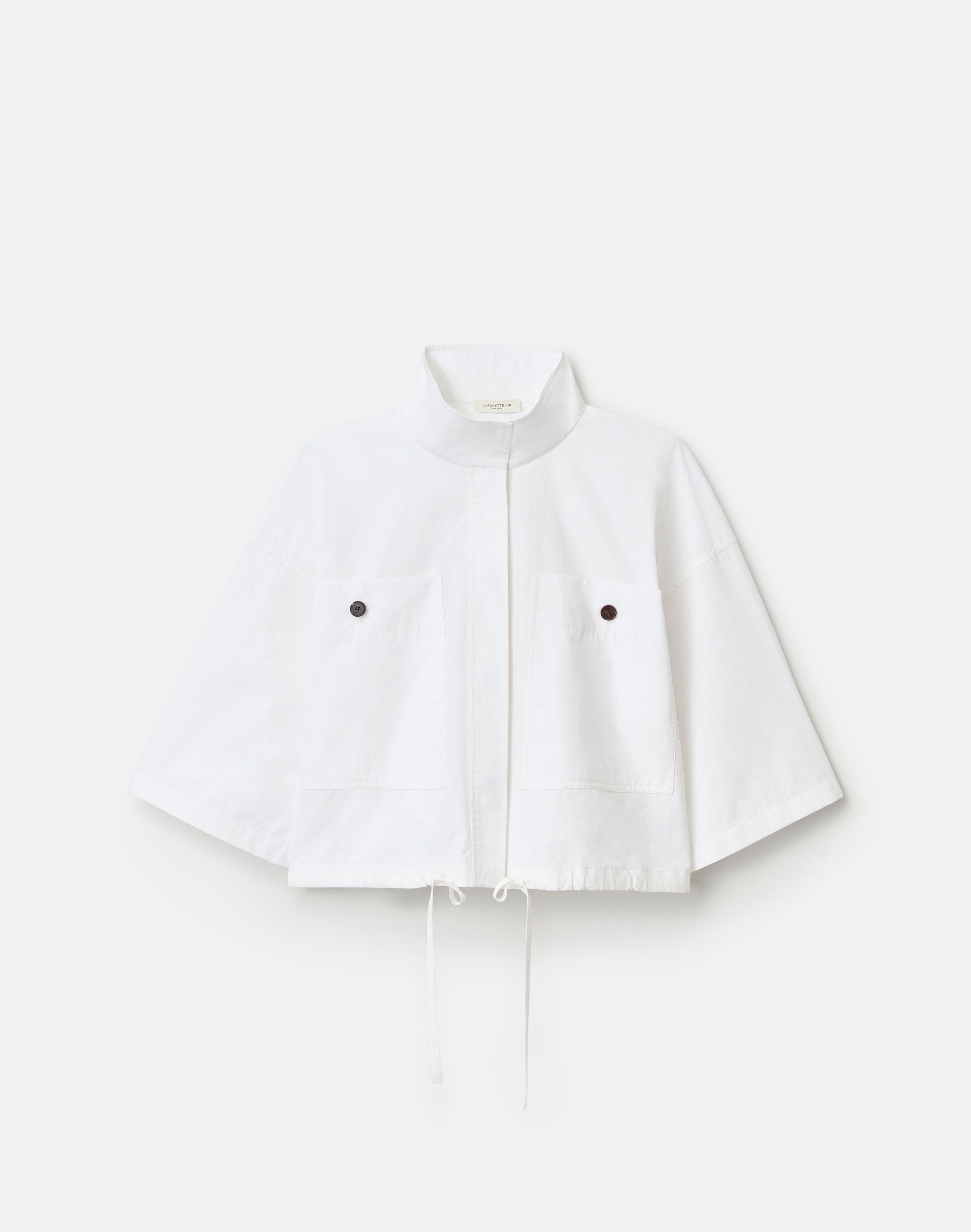 Organic Cotton Poplin Oversized Shirt Jacket