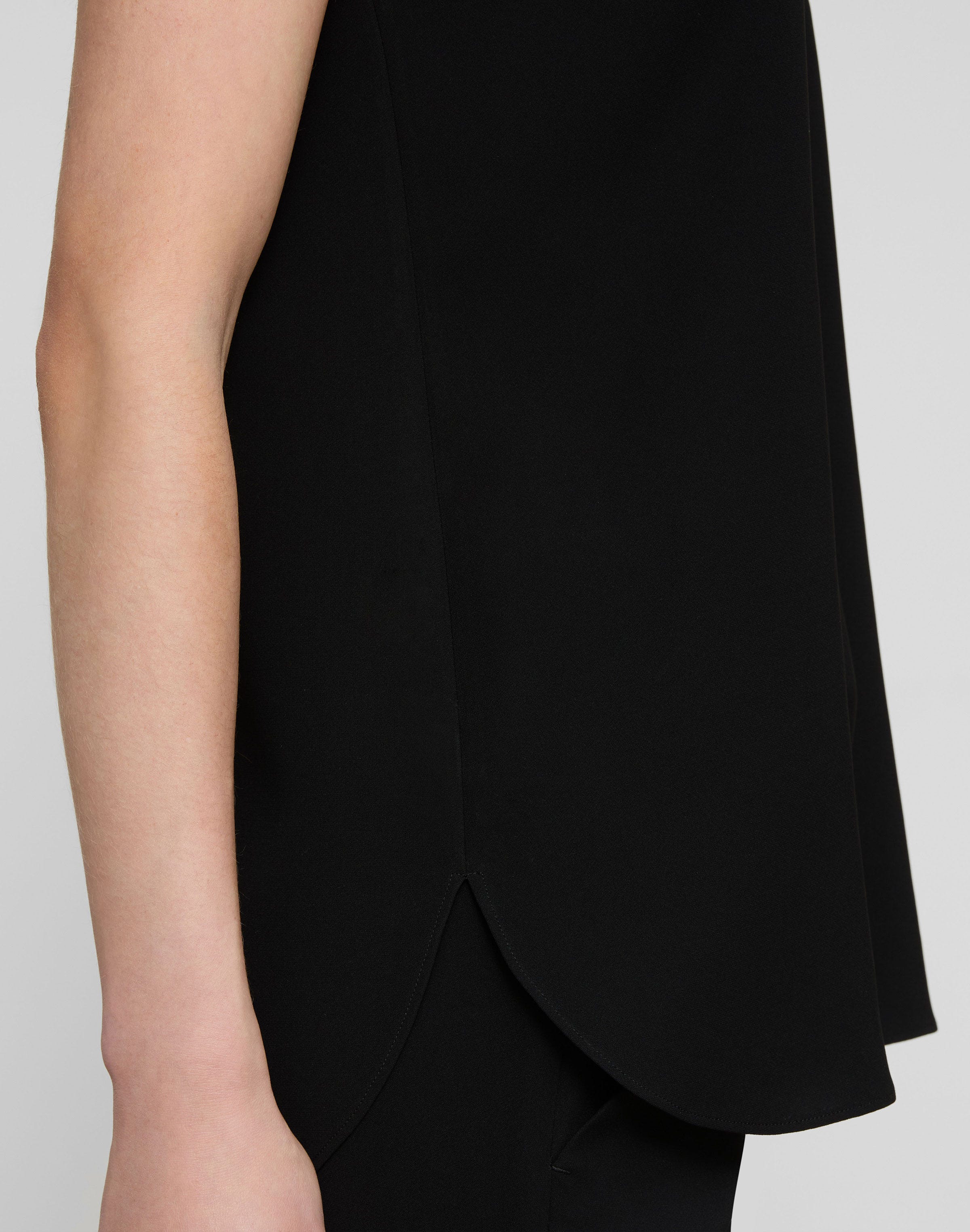 Petite Responsible Finesse Crepe Sleeveless Blouse