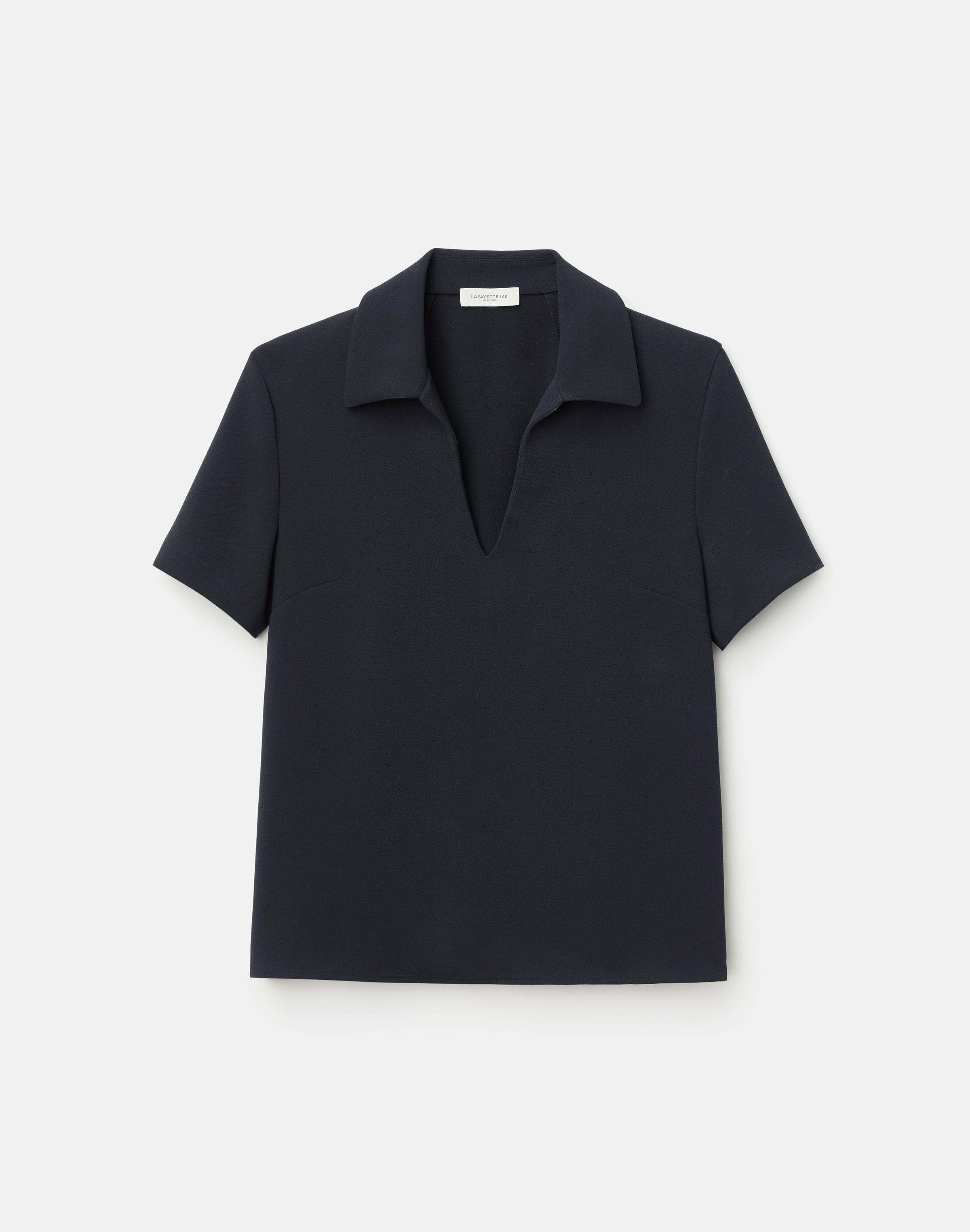 Responsible Finesse Crepe Polo Blouse