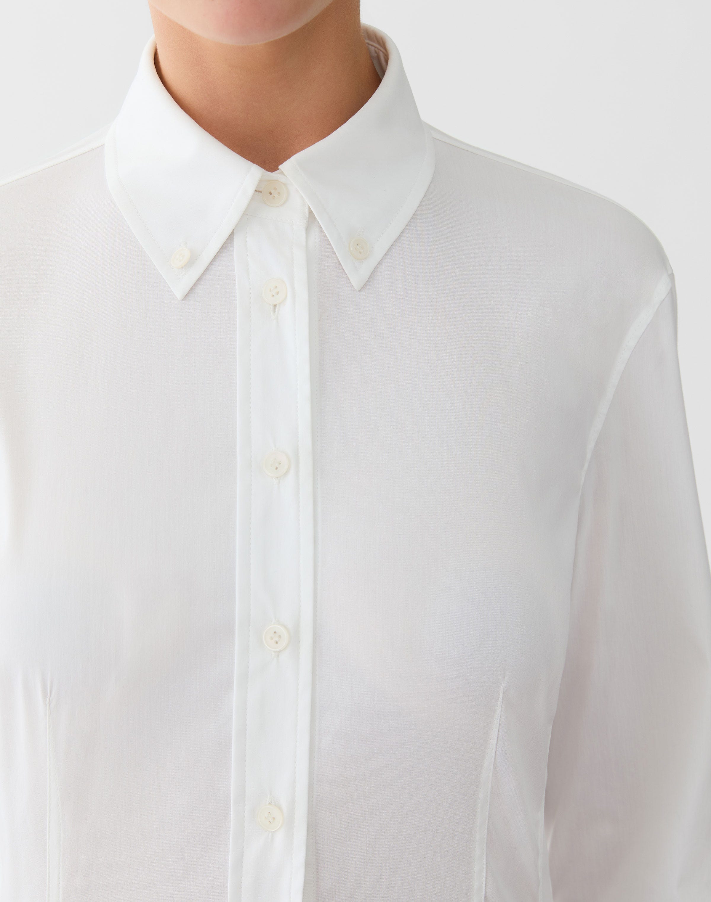 Stretch Cotton Tailored Shirt