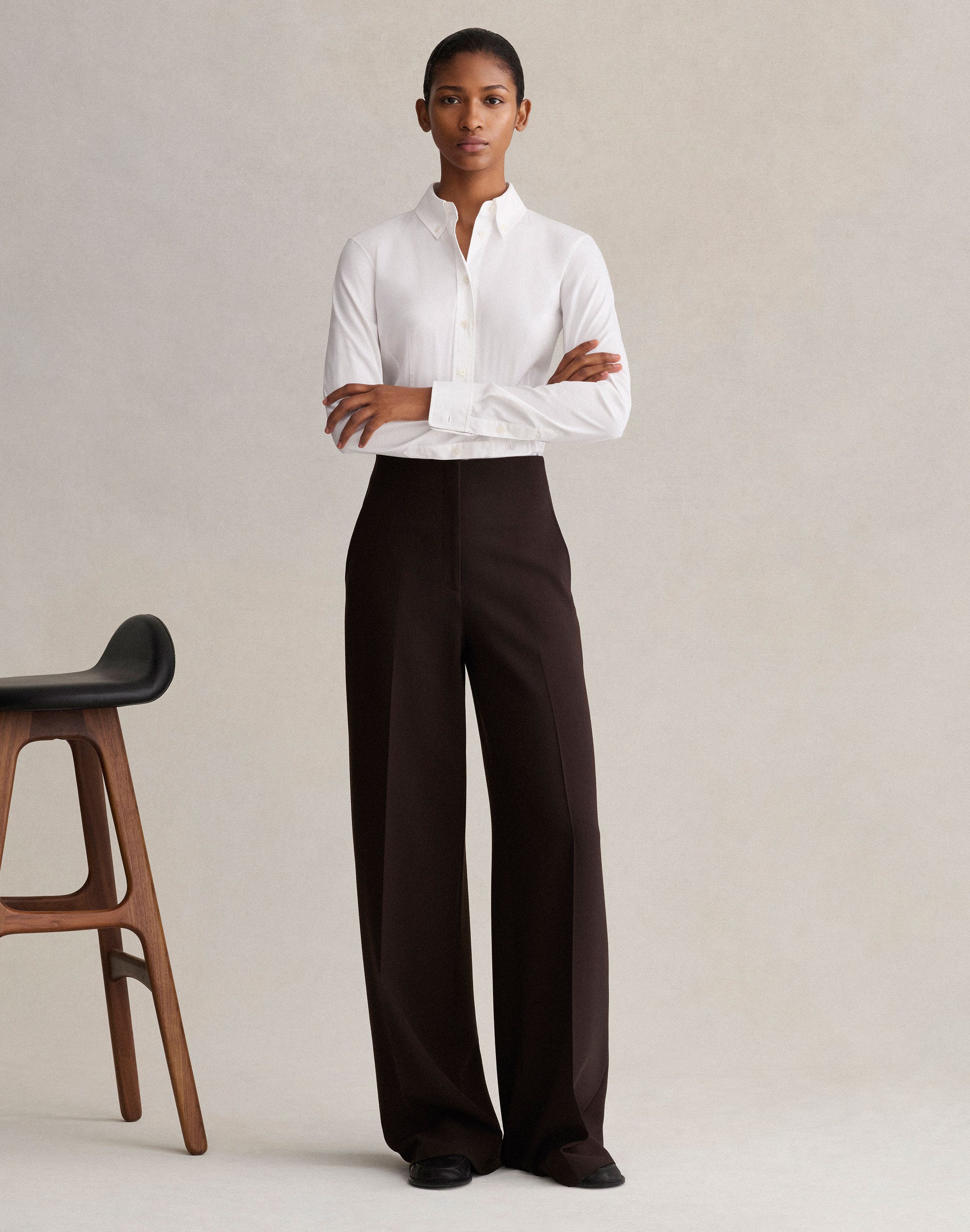 Stretch Cotton Tailored Shirt