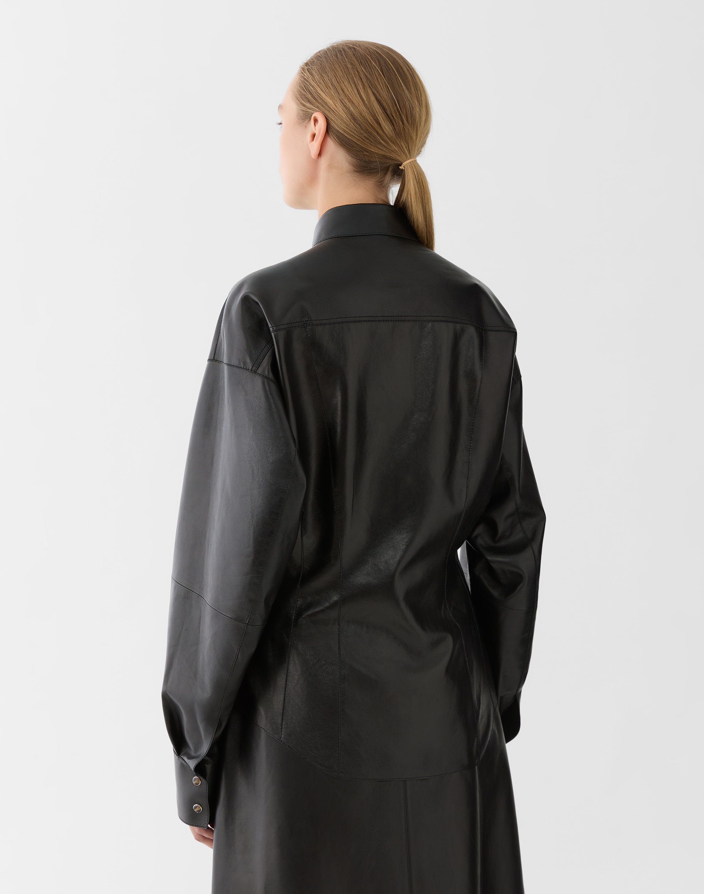 Nappa Leather Western Shirt