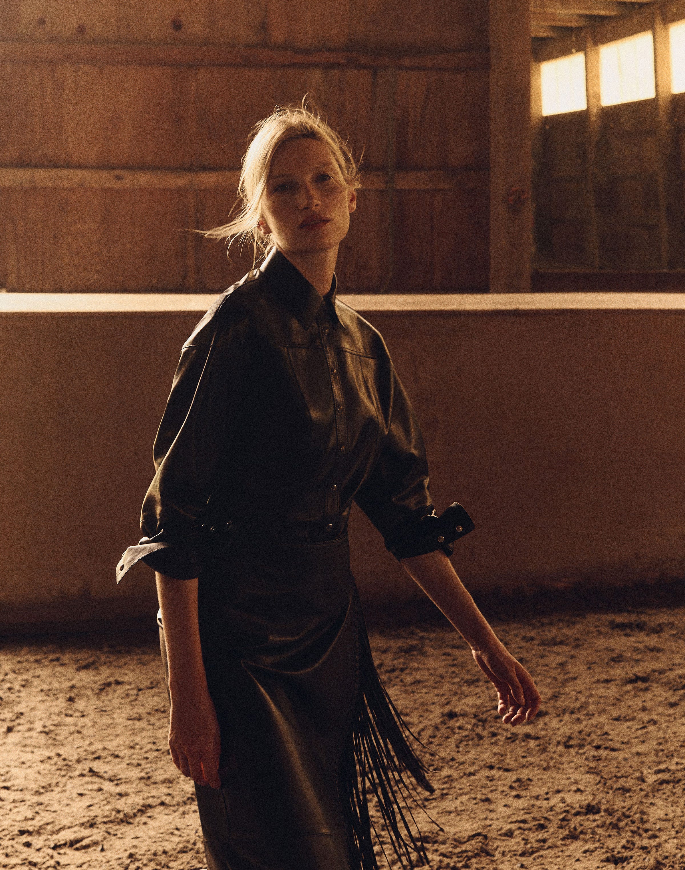 Nappa Leather Western Shirt