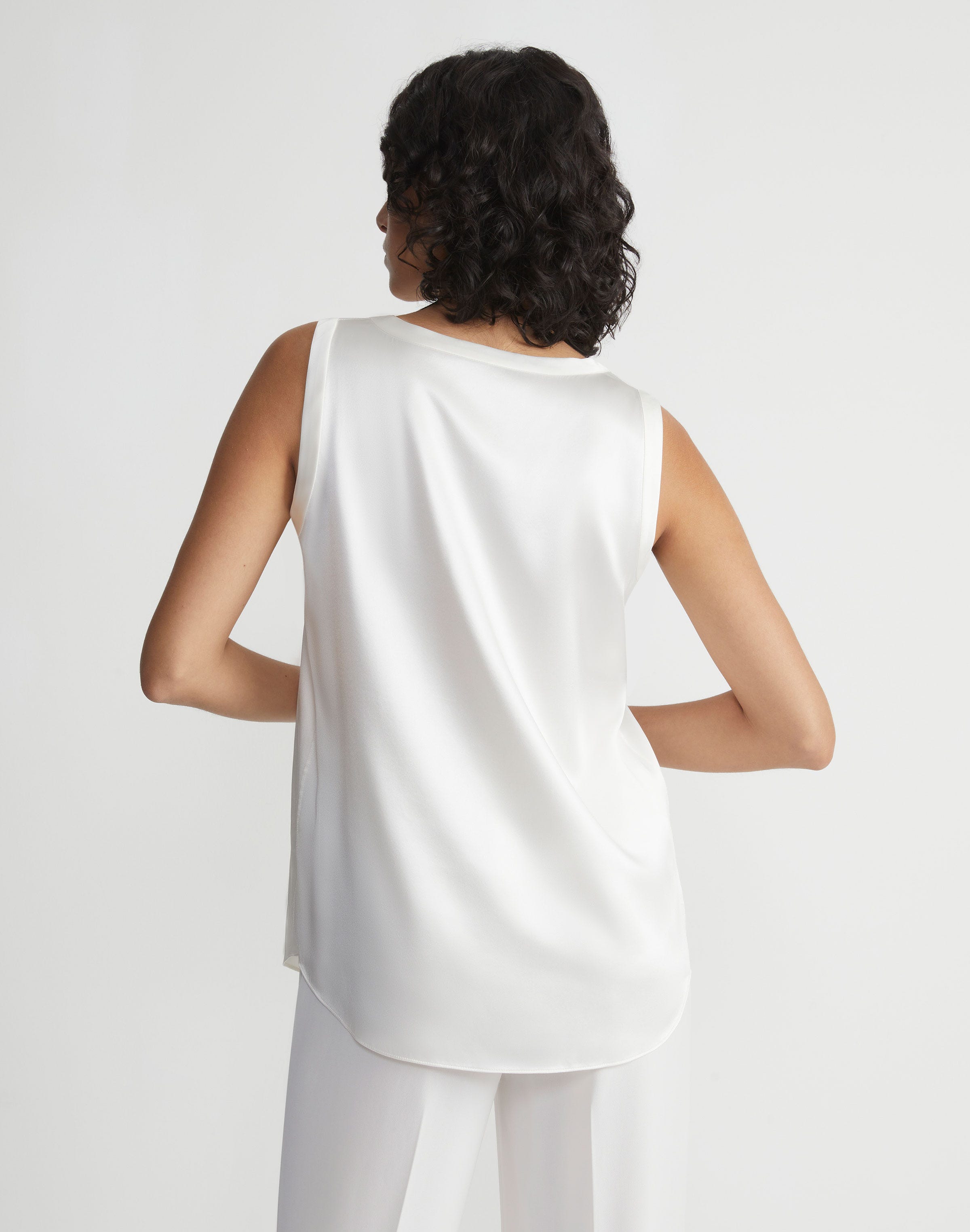 Silk Charmeuse Reversible Perla Blouse
