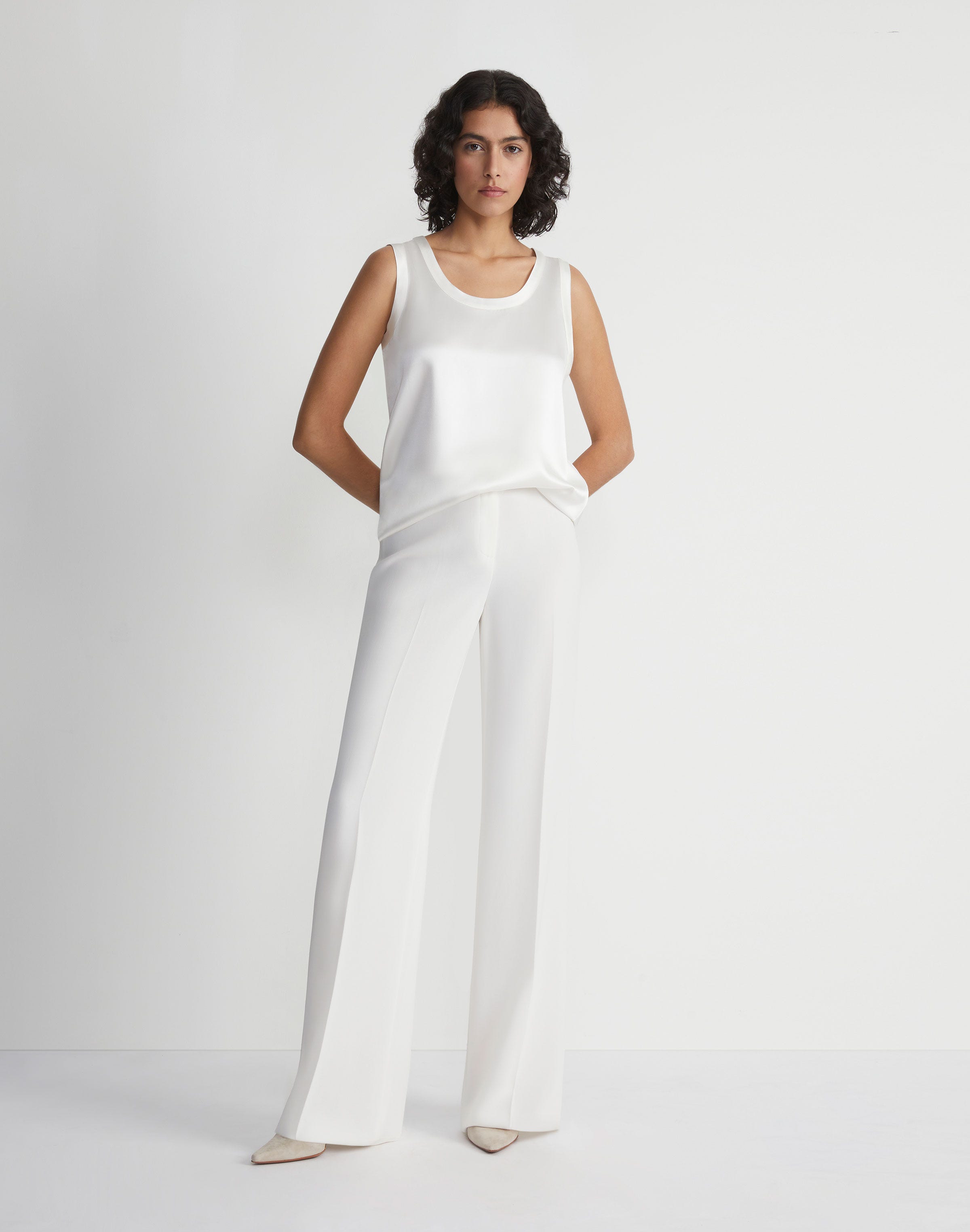 Silk Charmeuse Reversible Perla Blouse