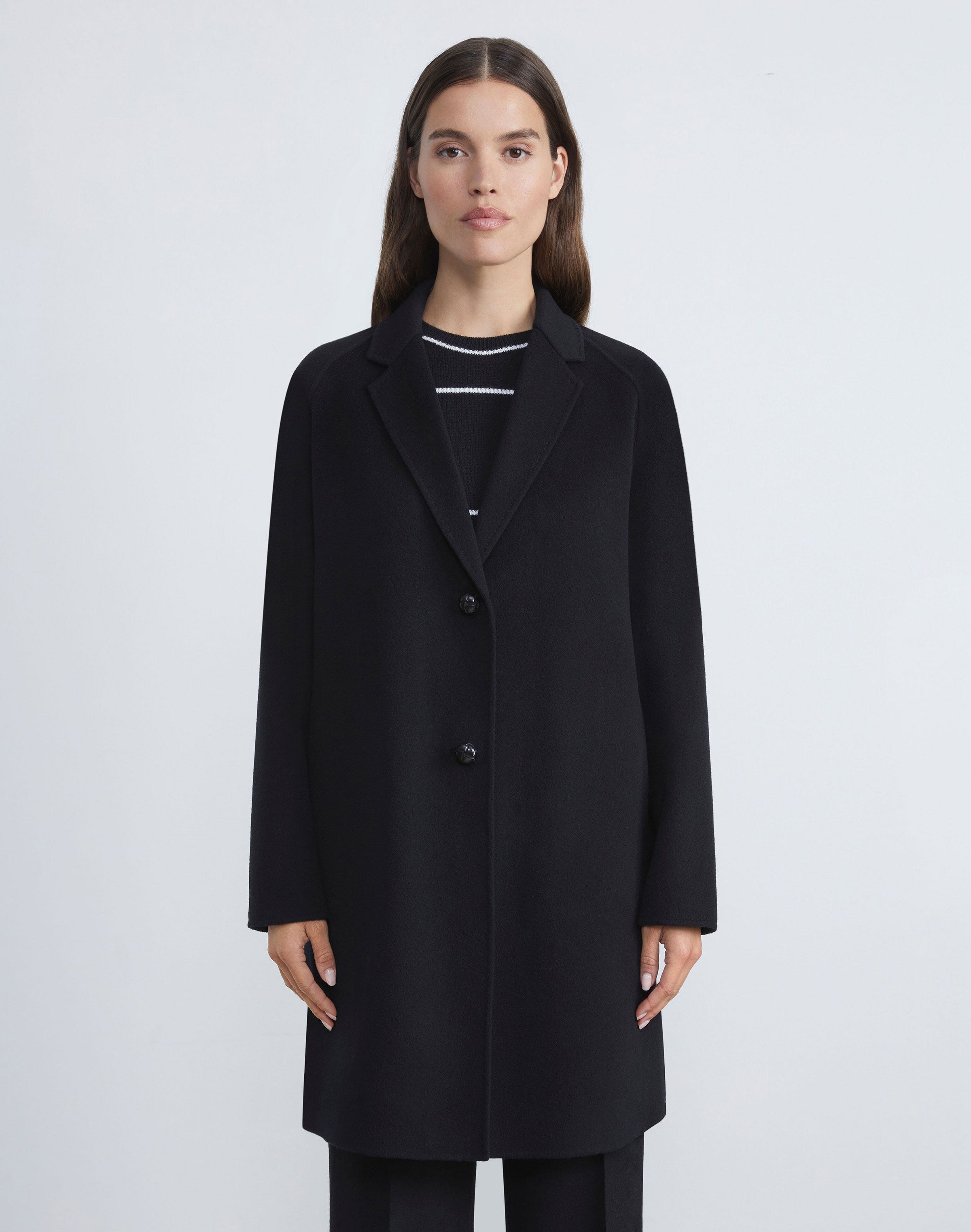 Plus-Size Cashmere Double Face Oversized Car Coat