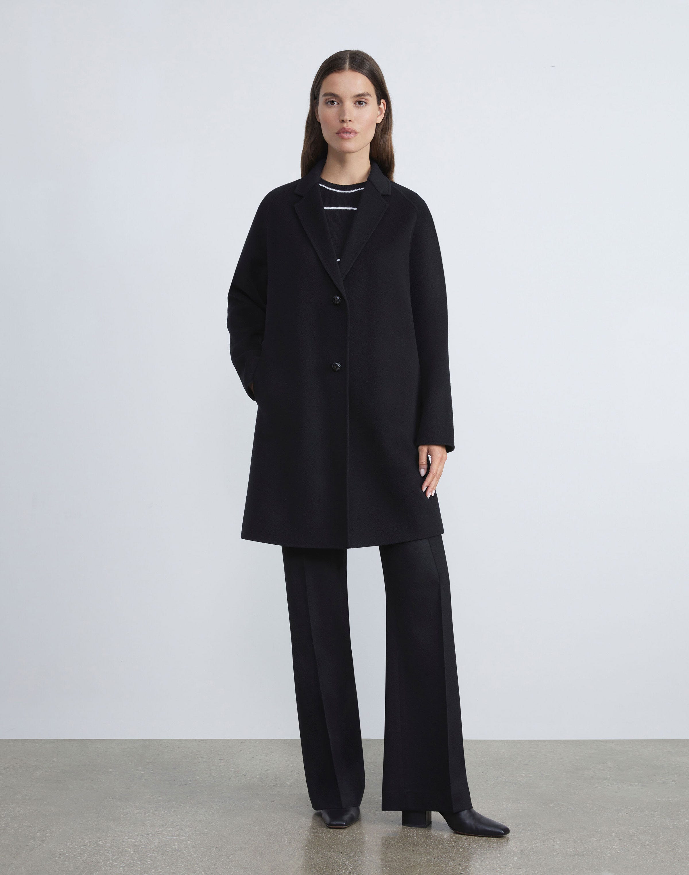 Plus-Size Cashmere Double Face Oversized Car Coat