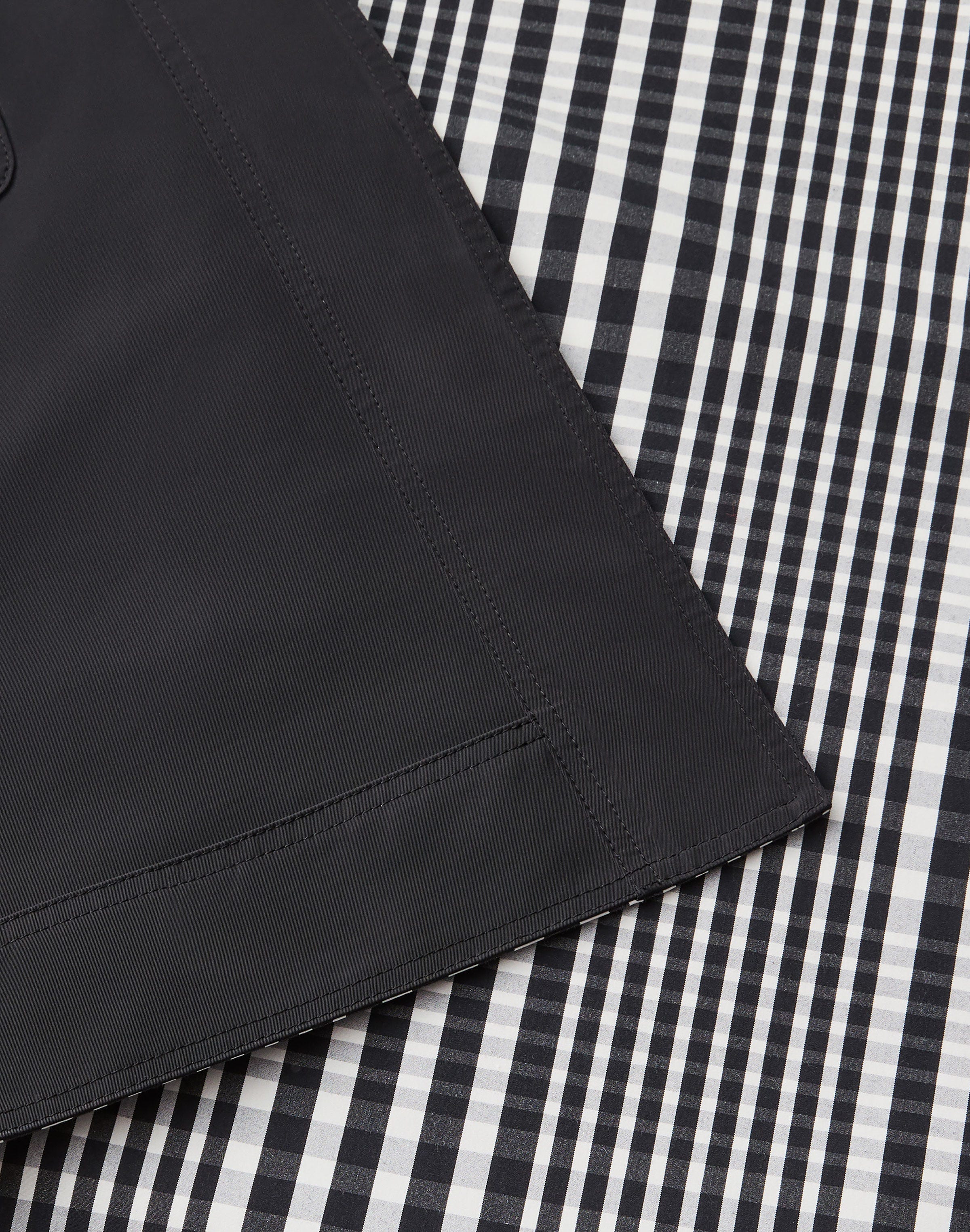 Grid Plaid Bonded Reversible Coat
