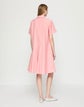 Slub Cotton Flounced Hem Shirtdress