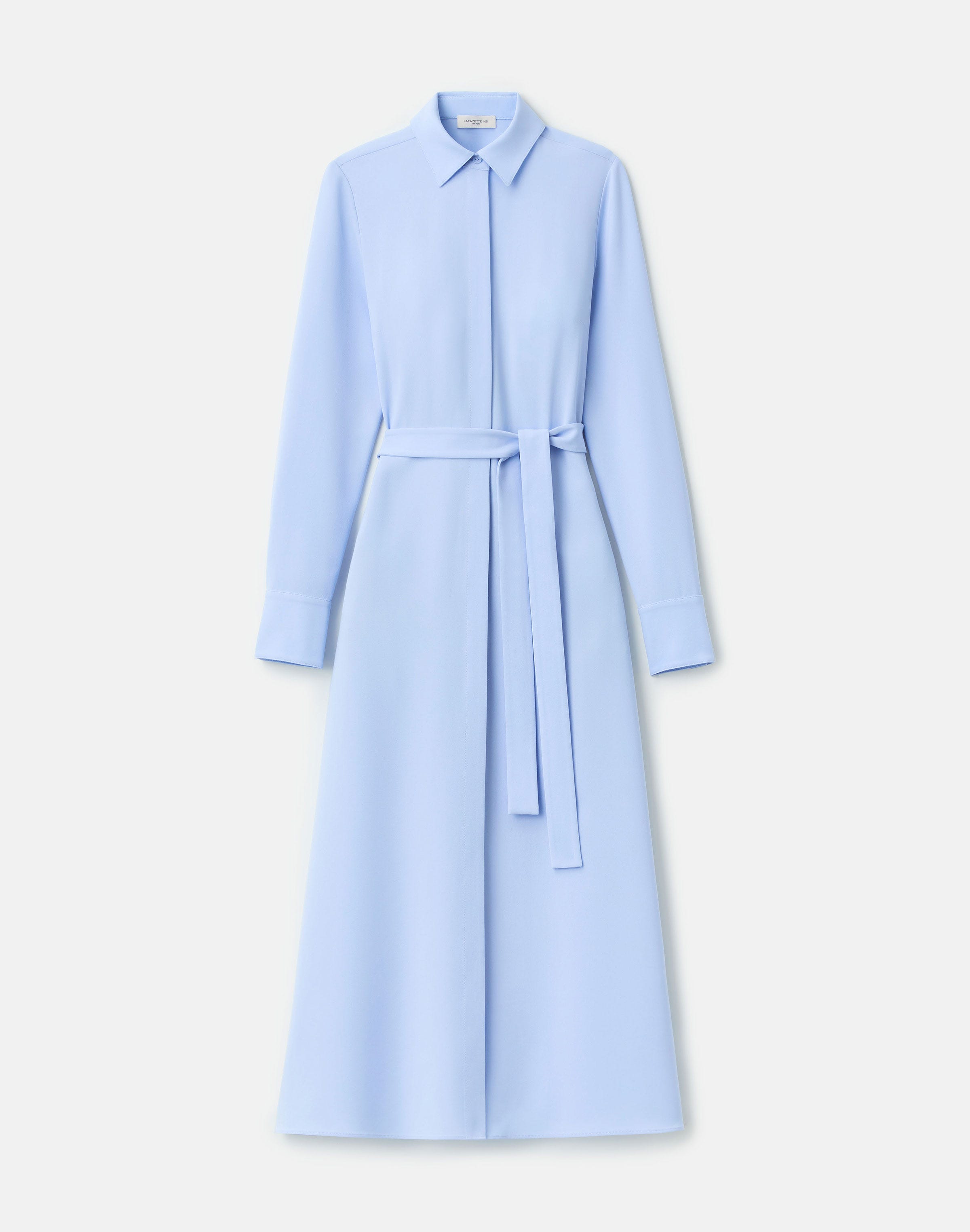 Responsible Finesse Crepe Belted Shirtdress