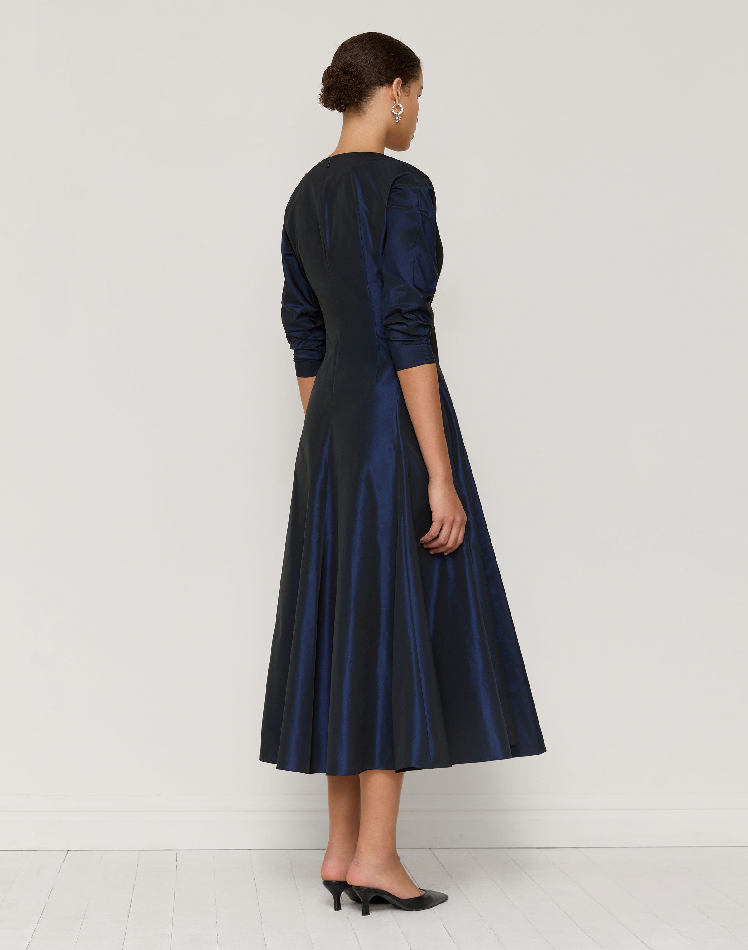 Taffeta Tie Wrap Dress