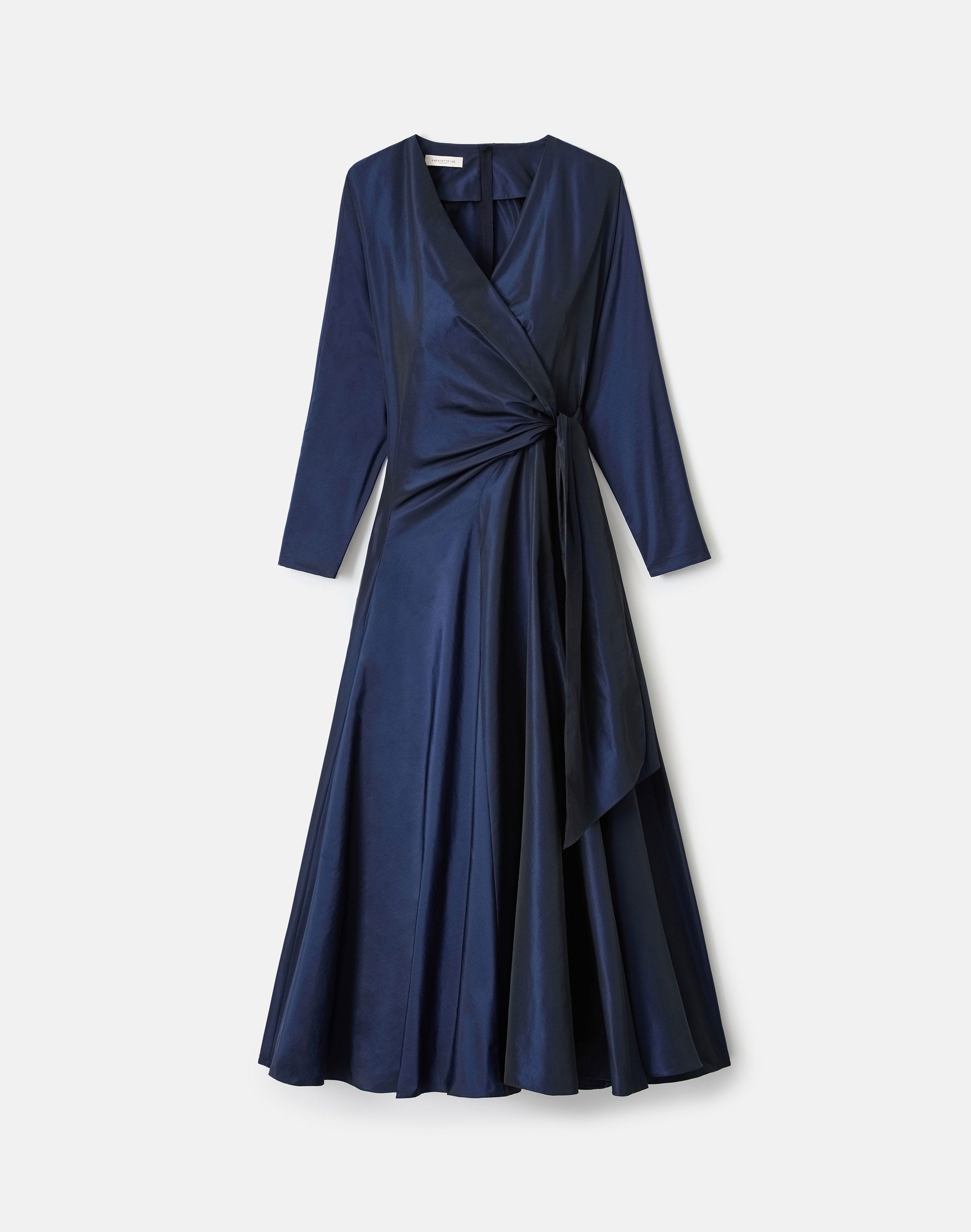 Taffeta Tie Wrap Dress