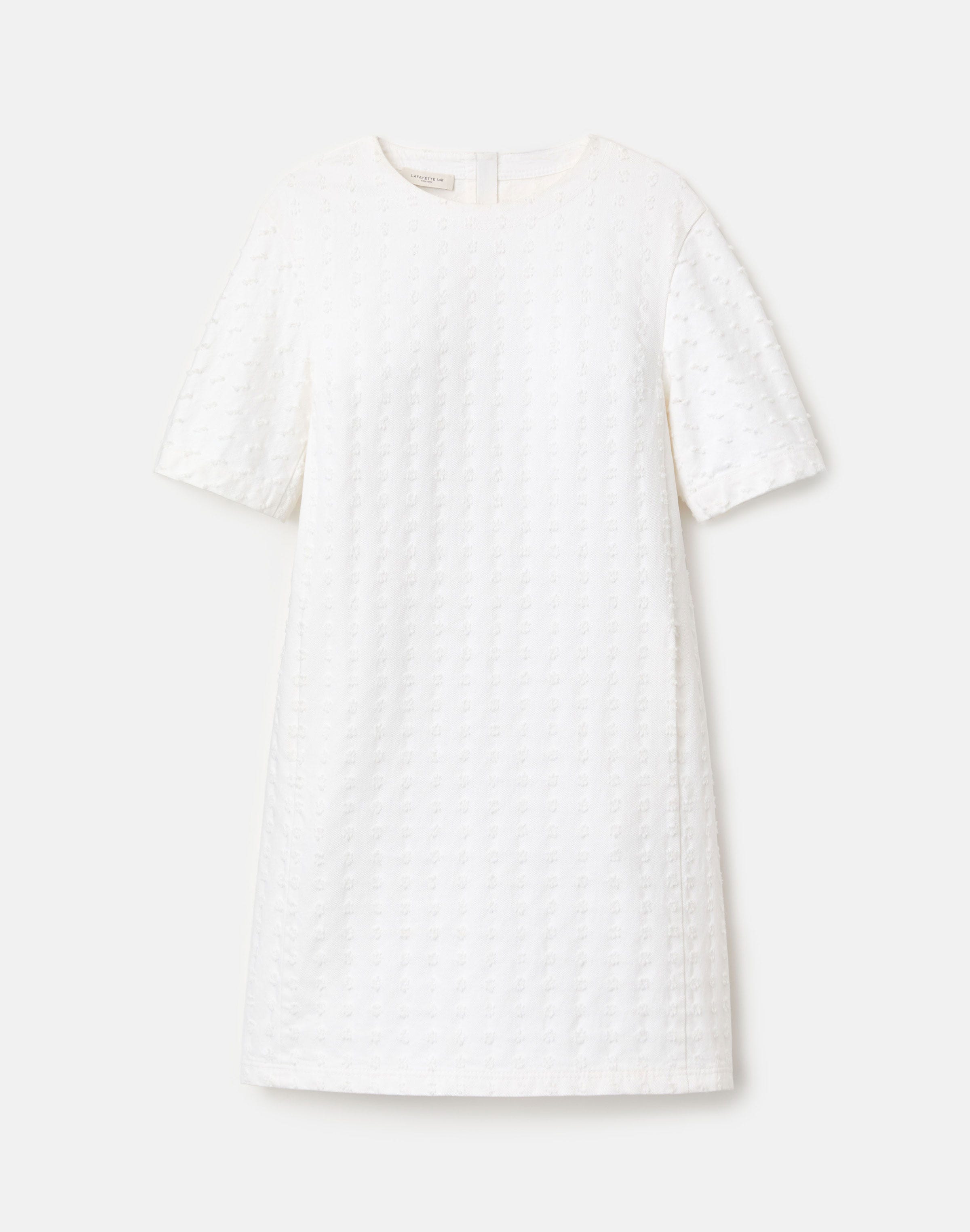 L148 Denim Textured Mini Shift Dress