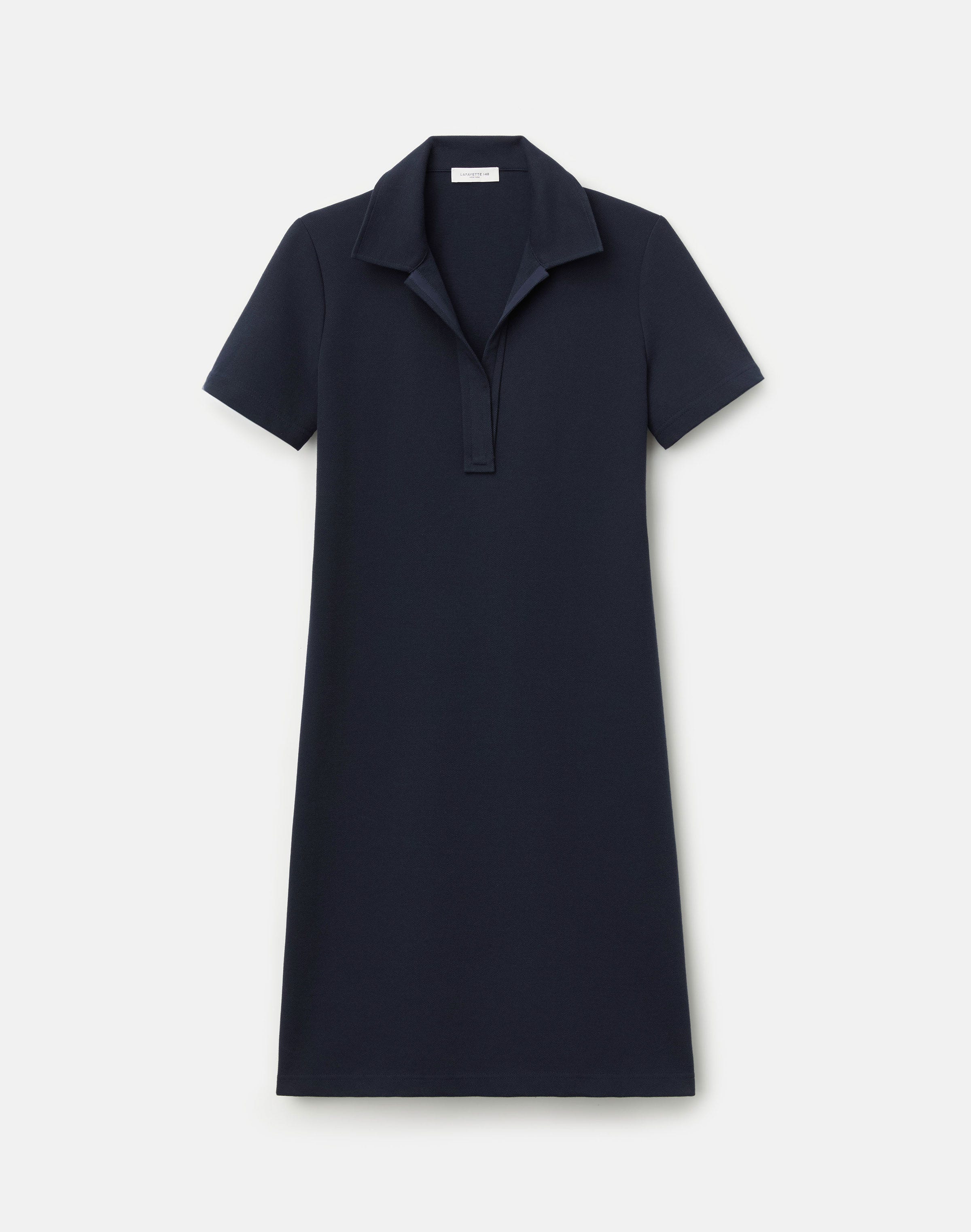 Cotton Piqué Jersey Short Polo Dress