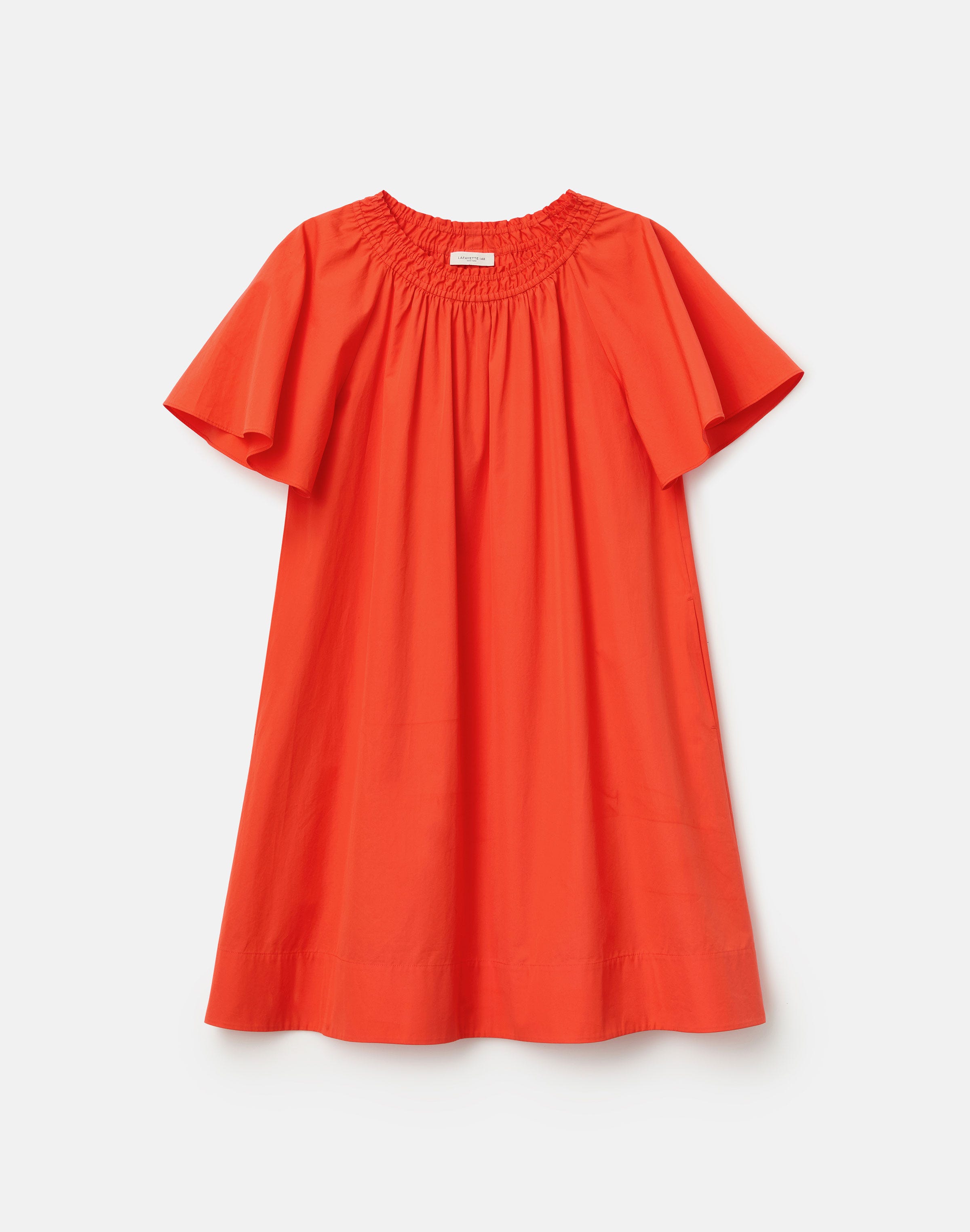 Plus-Size Organic Cotton Poplin Swing Dress