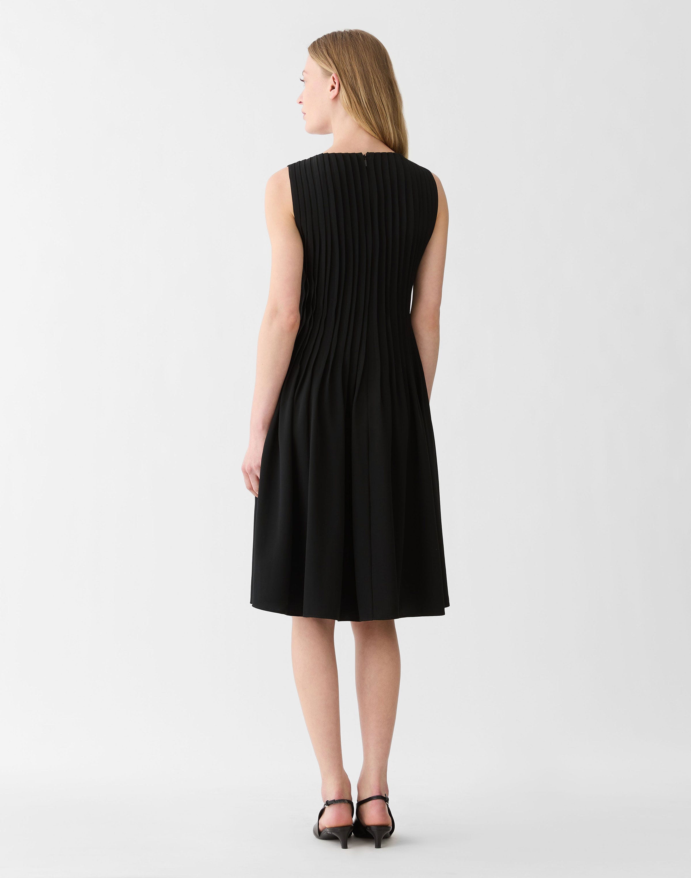Finesse Crepe Hand Pintucked Dress