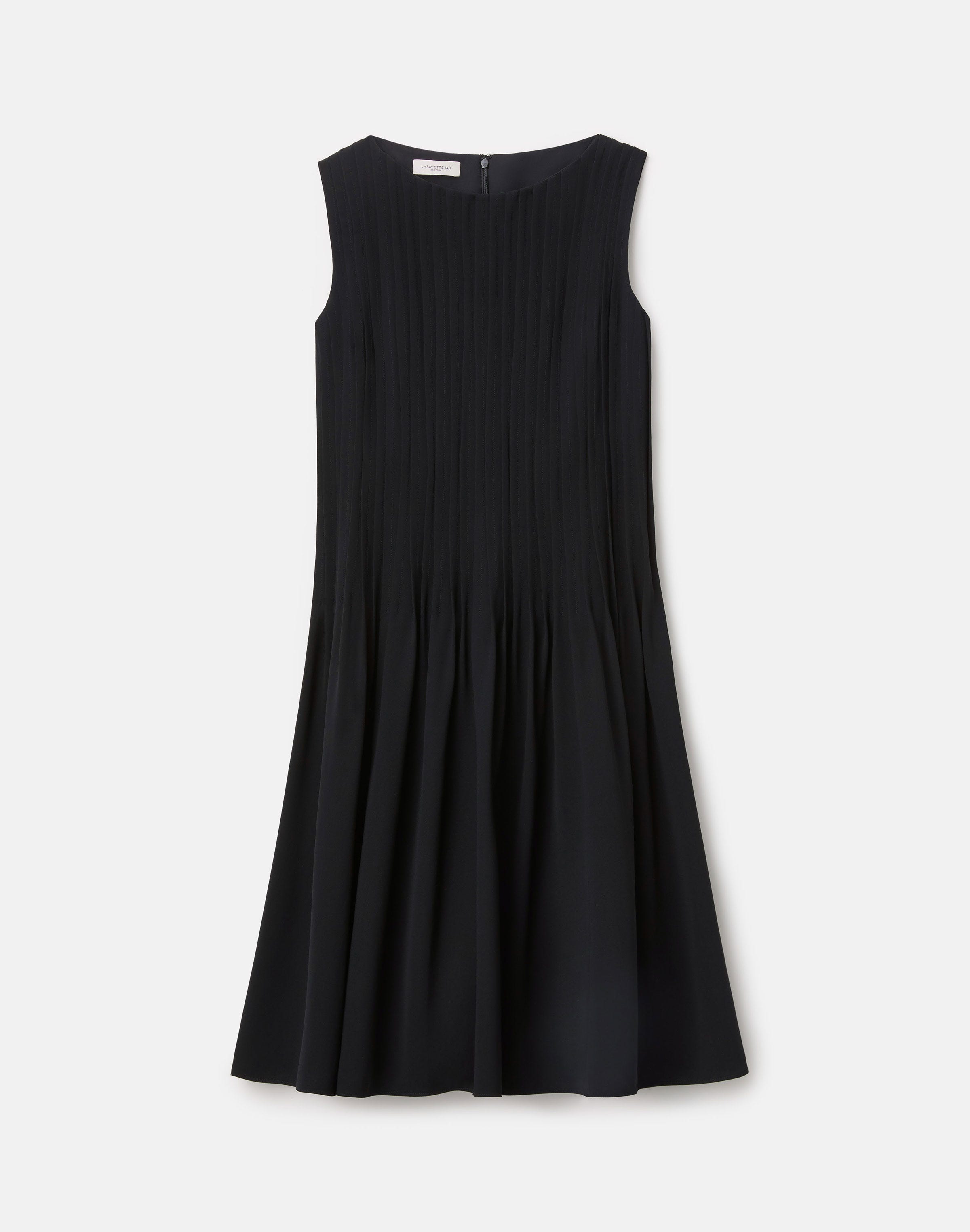Finesse Crepe Hand Pintucked Dress