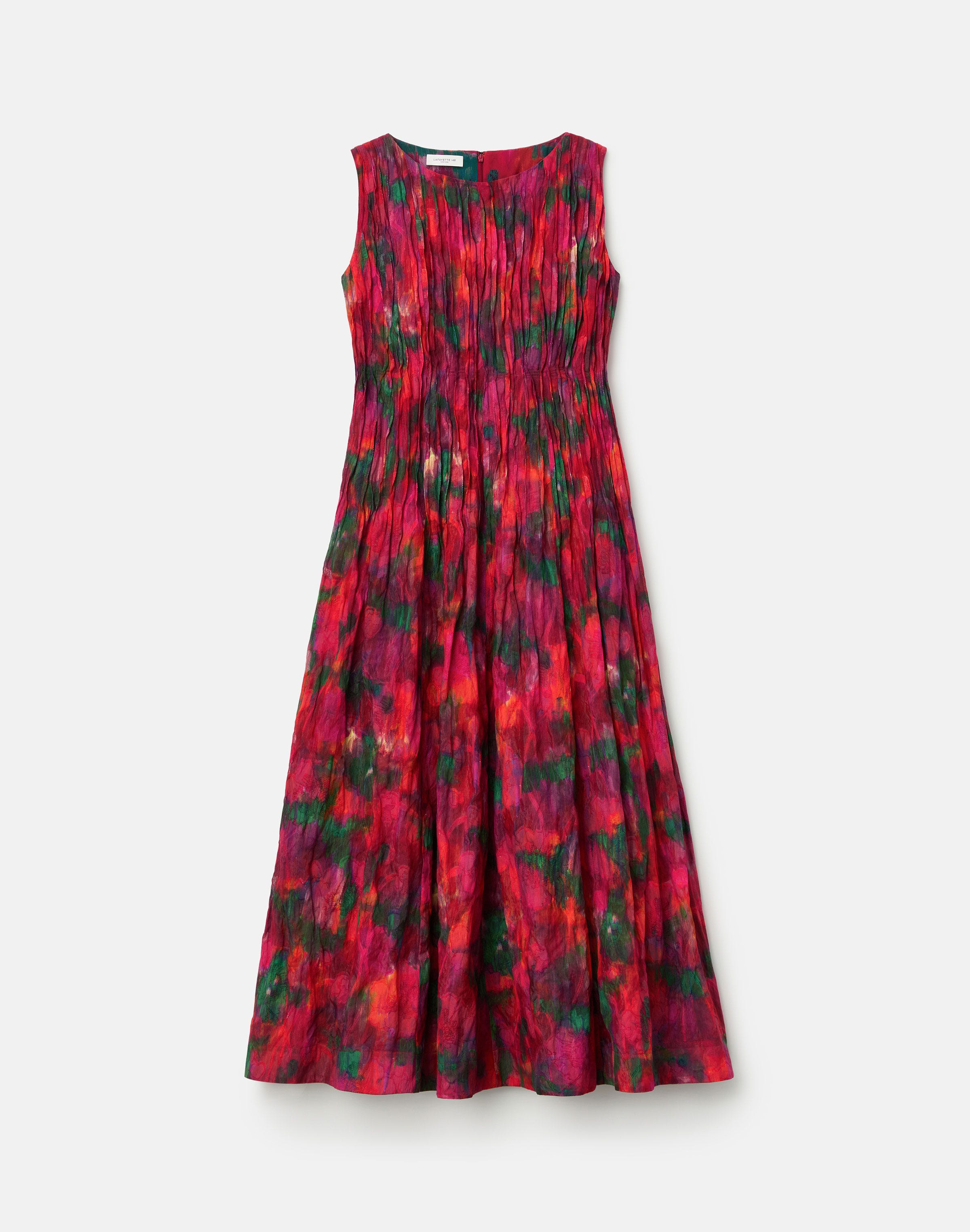 Blossom Print Fil Coupé Hand Pintucked  Dress