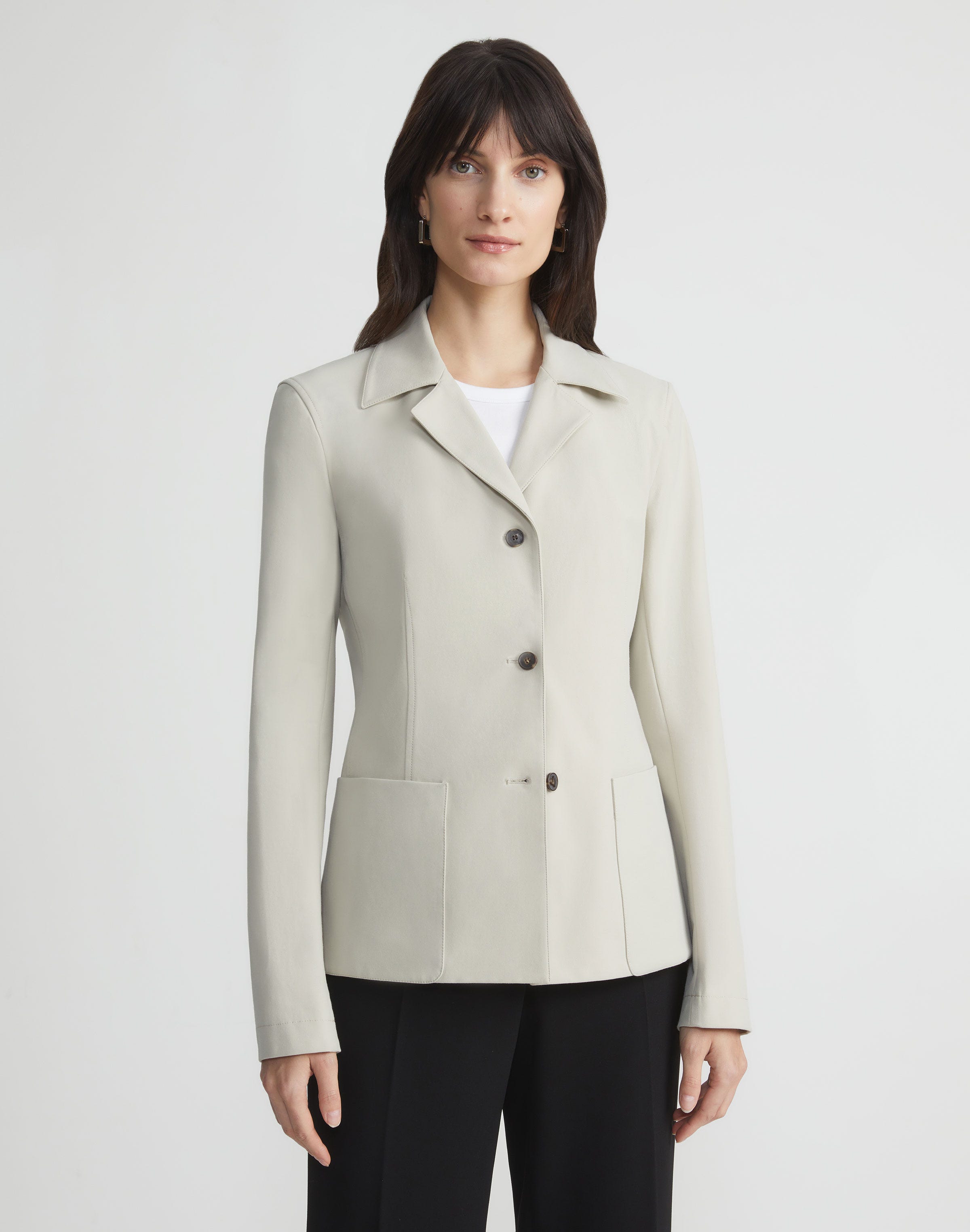 Techno Stretch Twill Patch Pocket Blazer
