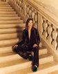 L148 X Save Venice Print Velvet Peak Lapel Tailored Blazer