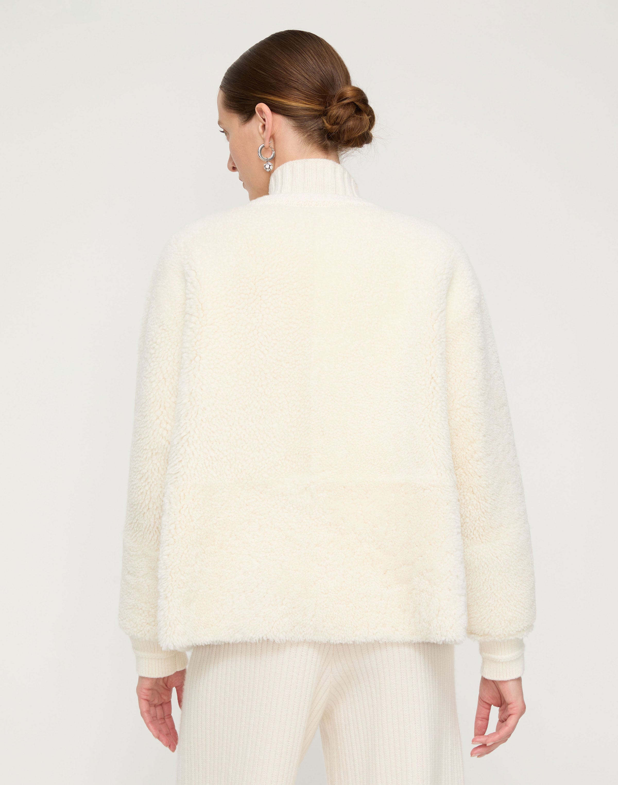 Shearling Reversible Cardigan Jacket