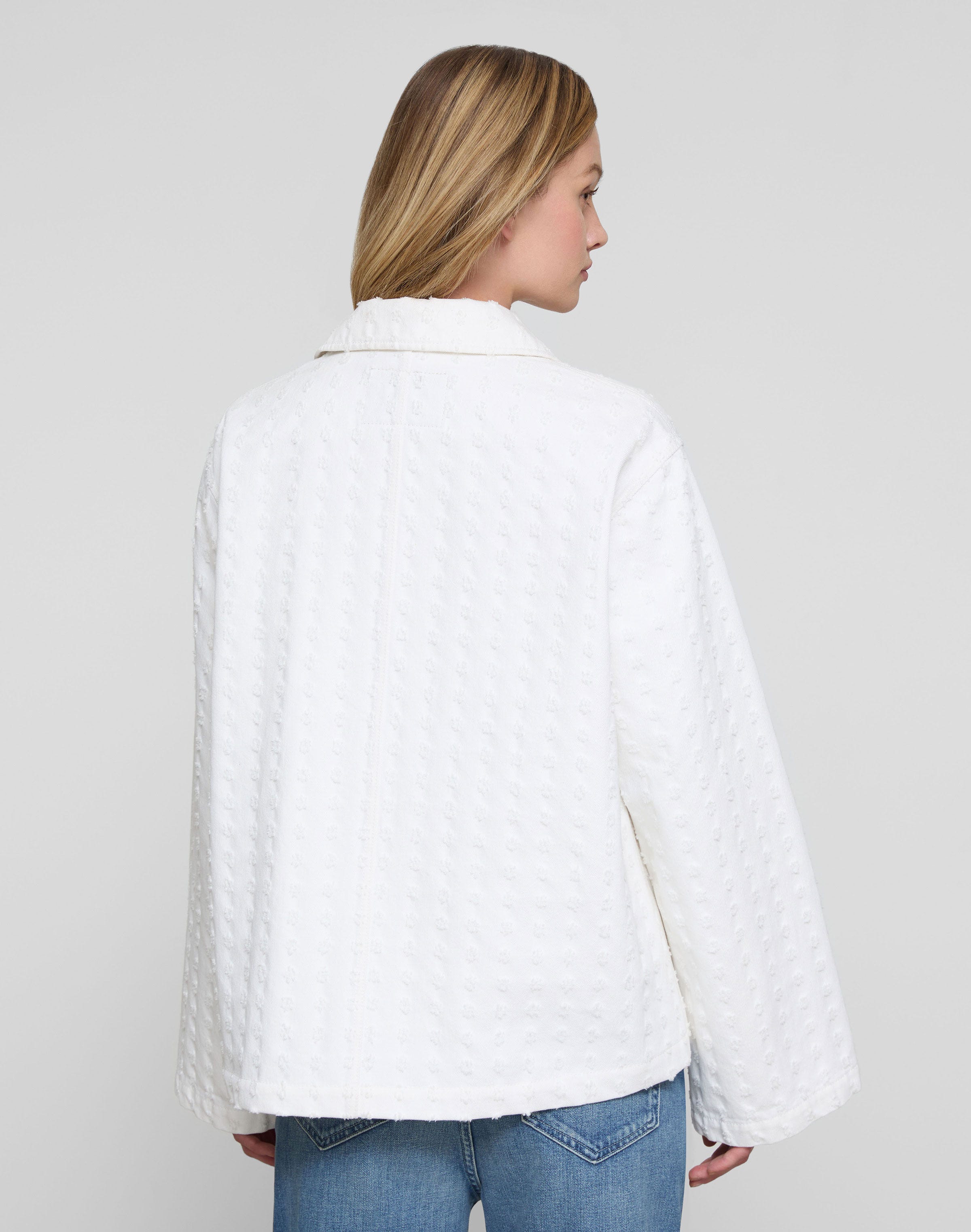 L148 Denim Textured A-Line Topper