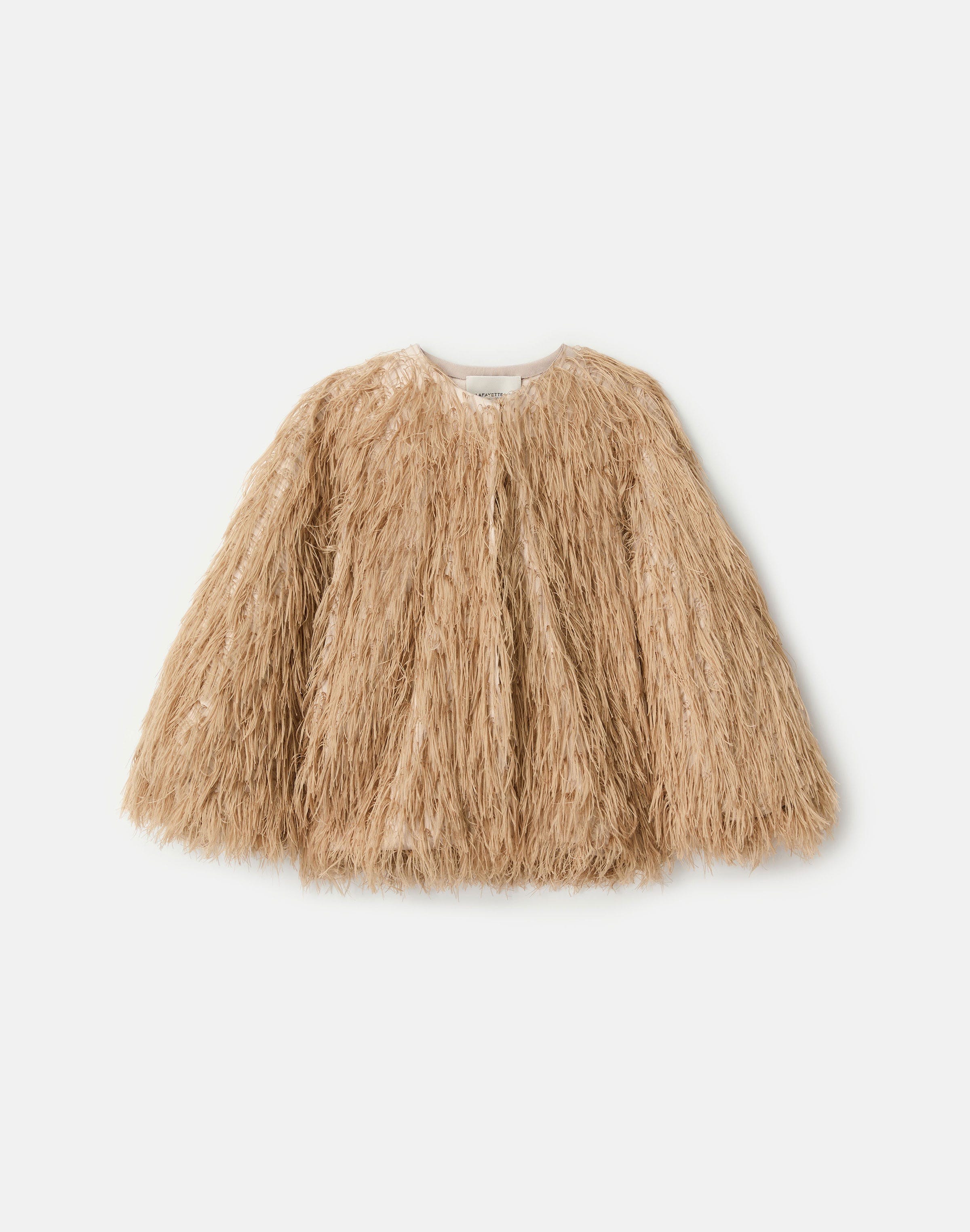 Fringe Fil Coupé Collarless Jacket